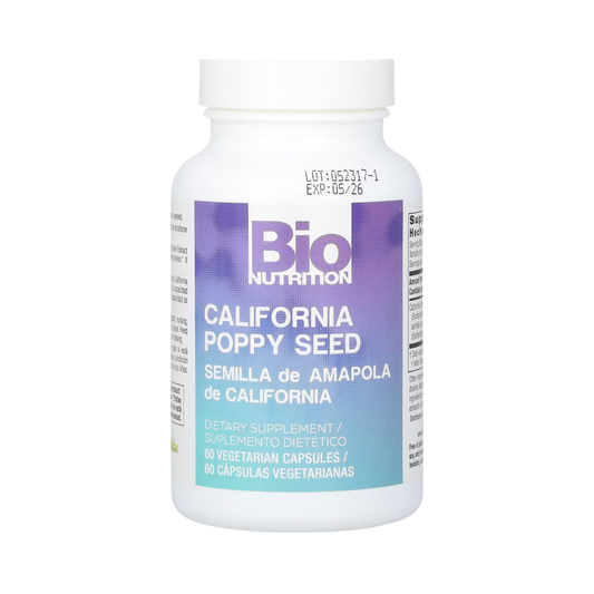 Bio Nutrition, California Poppy Seed, 500 Mg, 60 Vegetarian Capsules