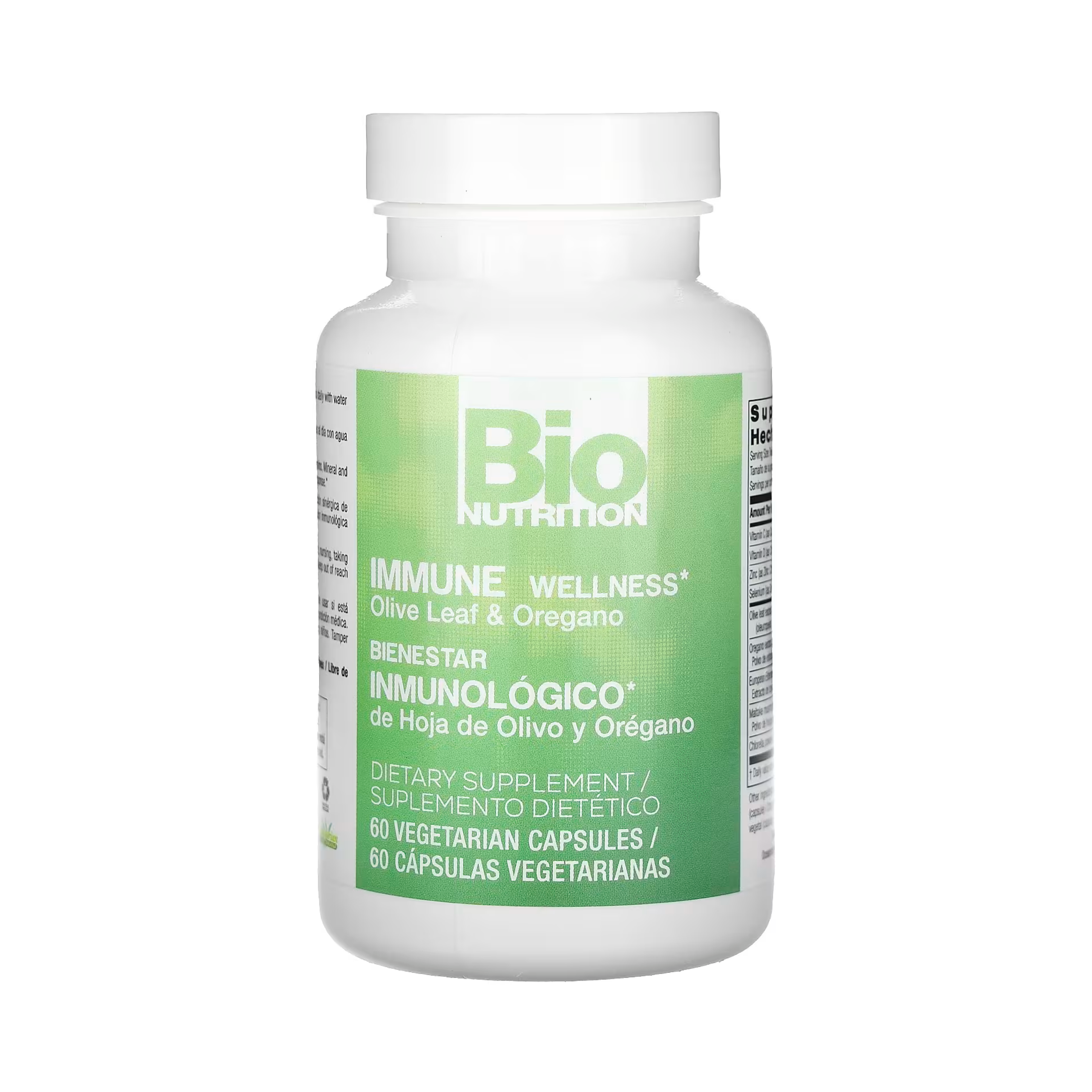 Bio Nutrition, Immune Wellness, Olive Leaf & Oregano, 60 Vegetarian Capsules