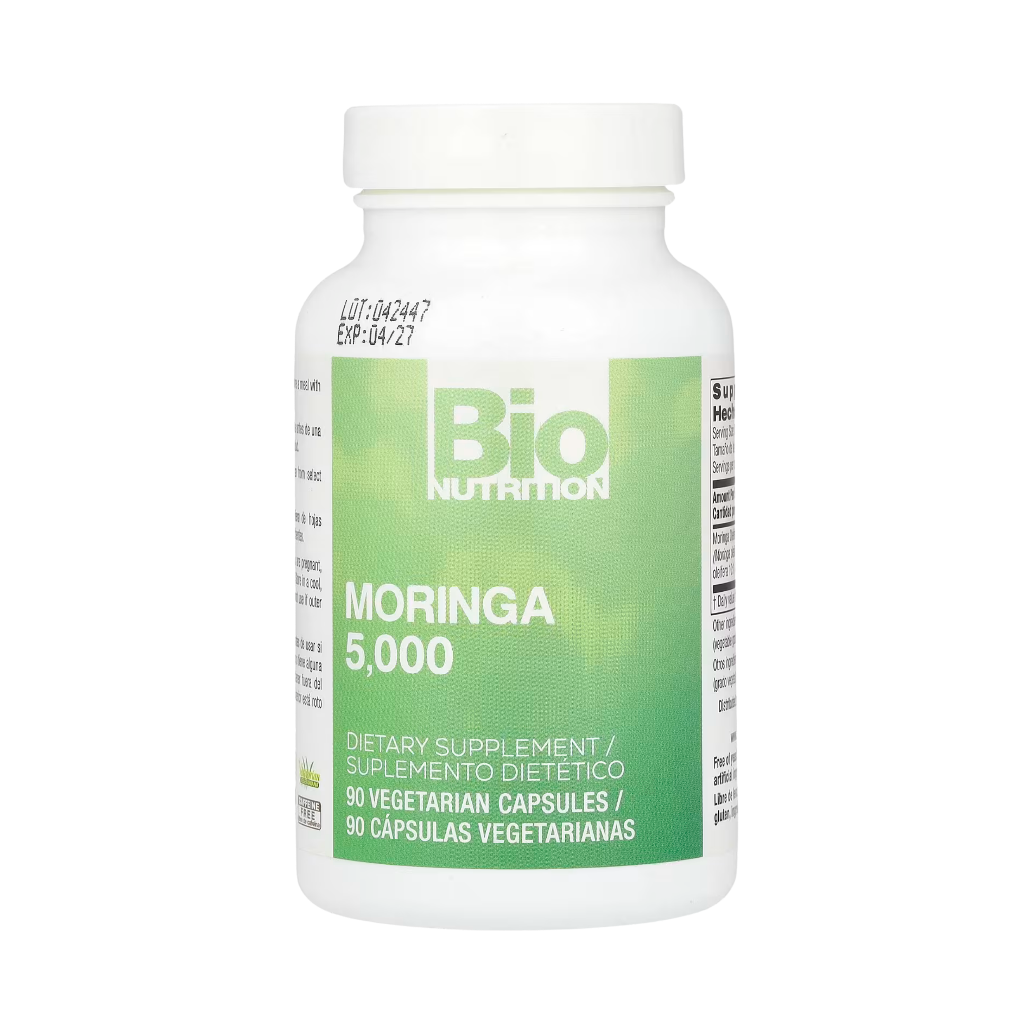 Bio Nutrition, Moringa 5,000, 5,000 Mg, 90 Vegetarian Capsules