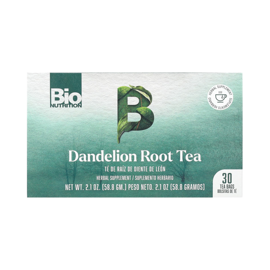 Bio Nutrition, Dandelion Root Tea, Caffeine Free, 30 Tea Bags, 2.1 Oz