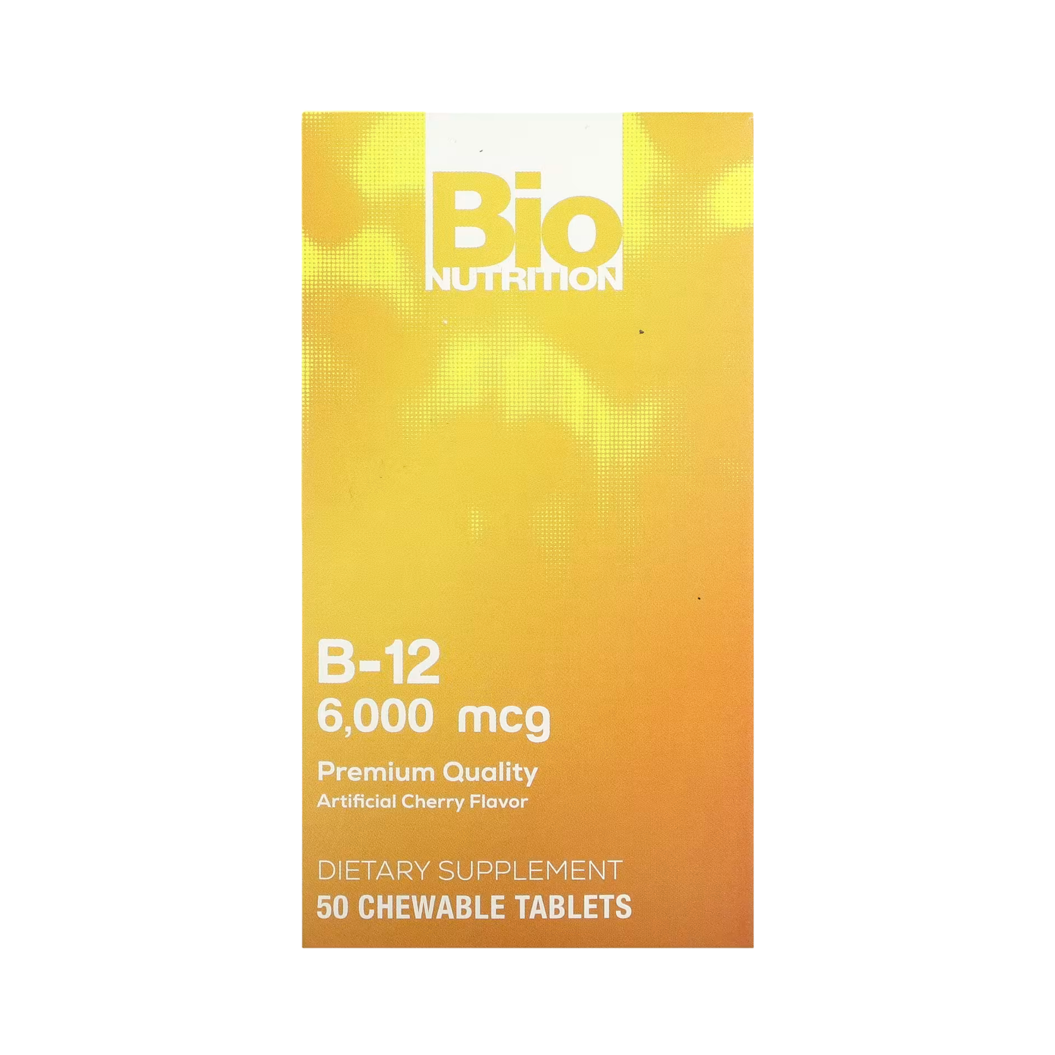 Bio Nutrition, Vitamin B-12, Cherry, 6,000 Mcg, 50 Chewable Tablets