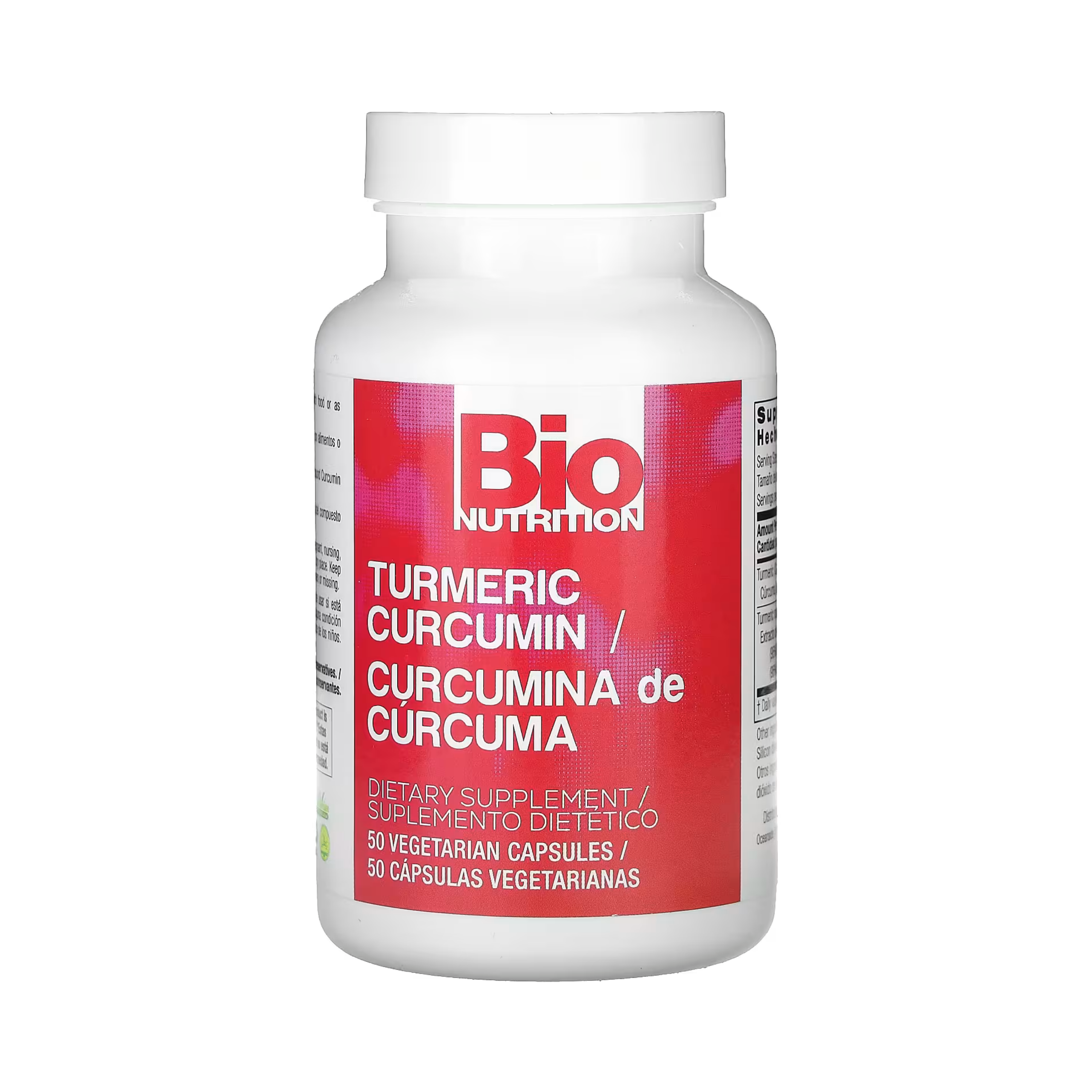 Bio Nutrition, Turmeric Curcumin, 50 Vegetarian Capsules
