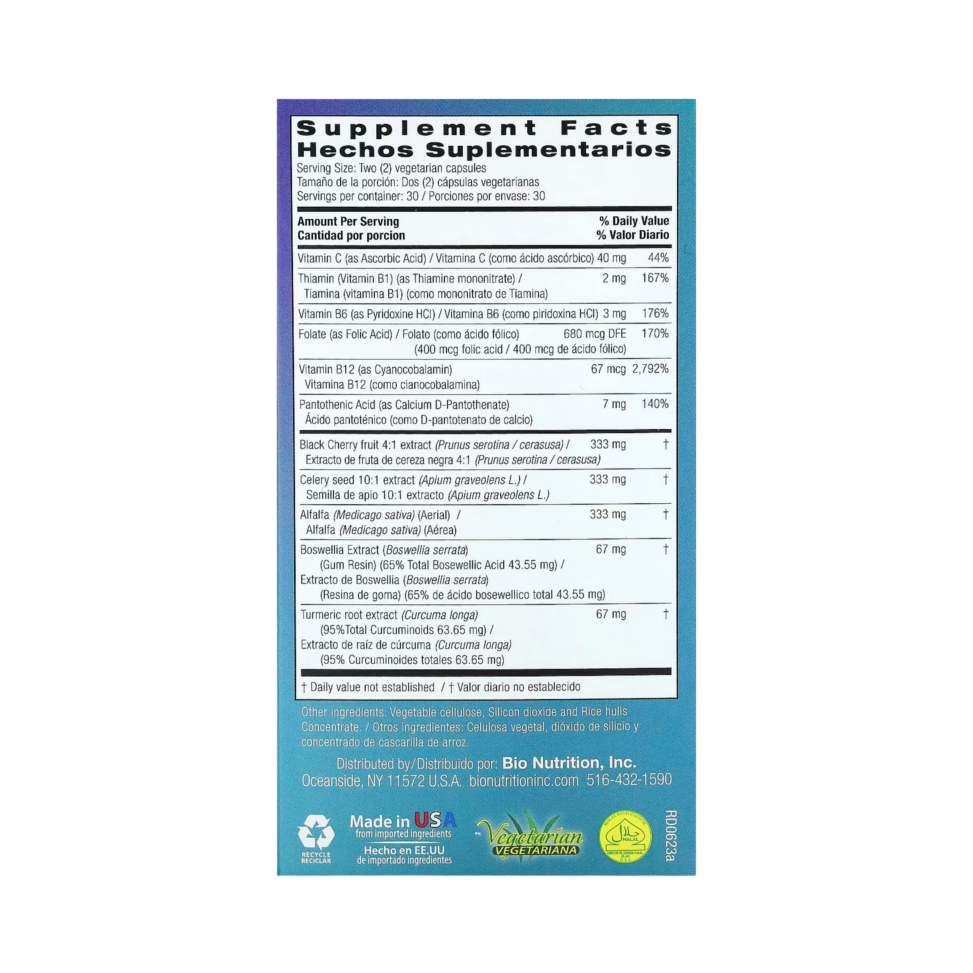 Bio Nutrition, Urilow, 60 Vegetarian Capsules