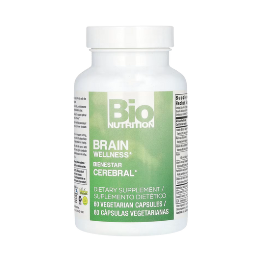 Bio Nutrition, Brain Wellness, 60 Vegetarian Capsules