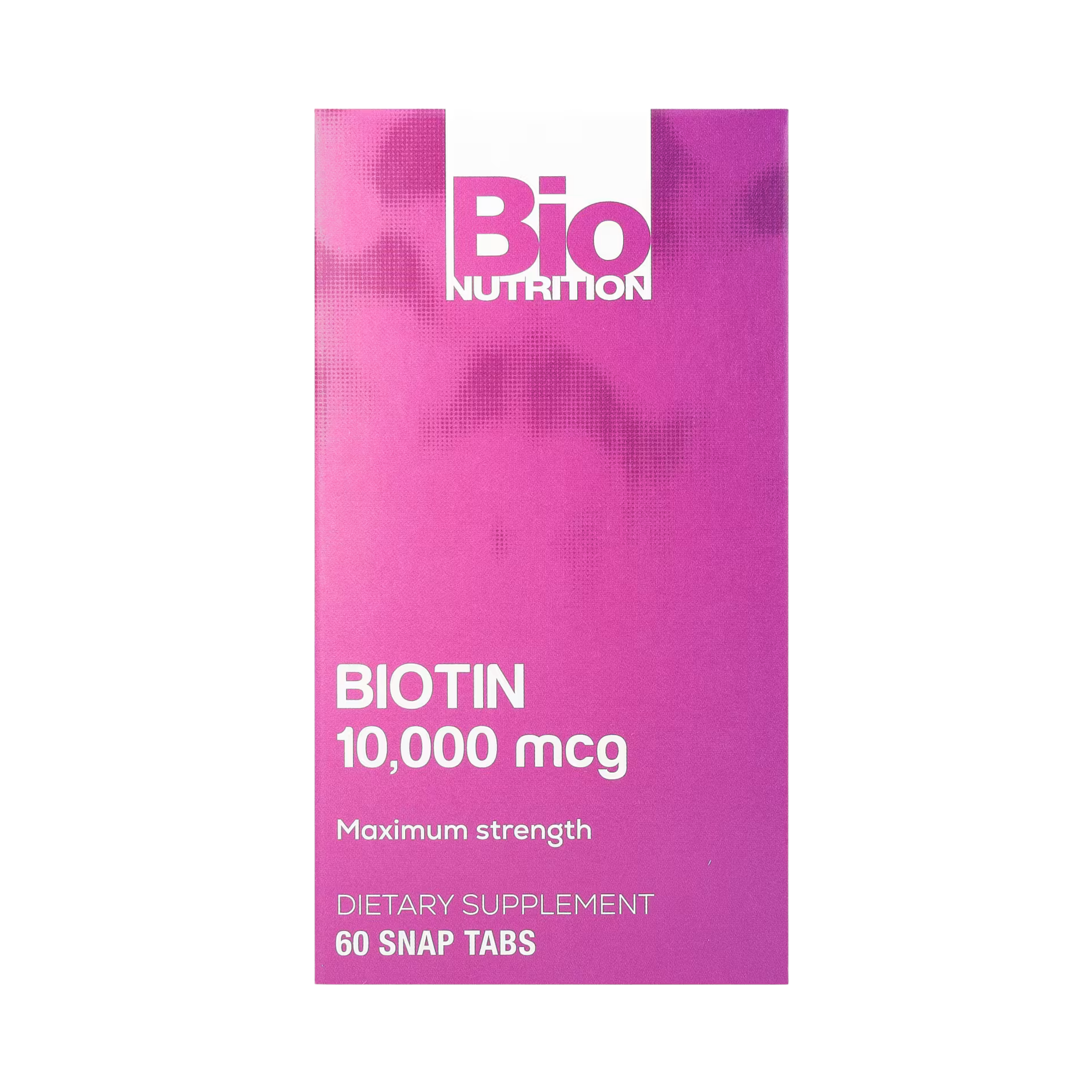 Bio Nutrition, Biotin, Maximum Strength, 10,000 Mcg, 60 Snap Tabs