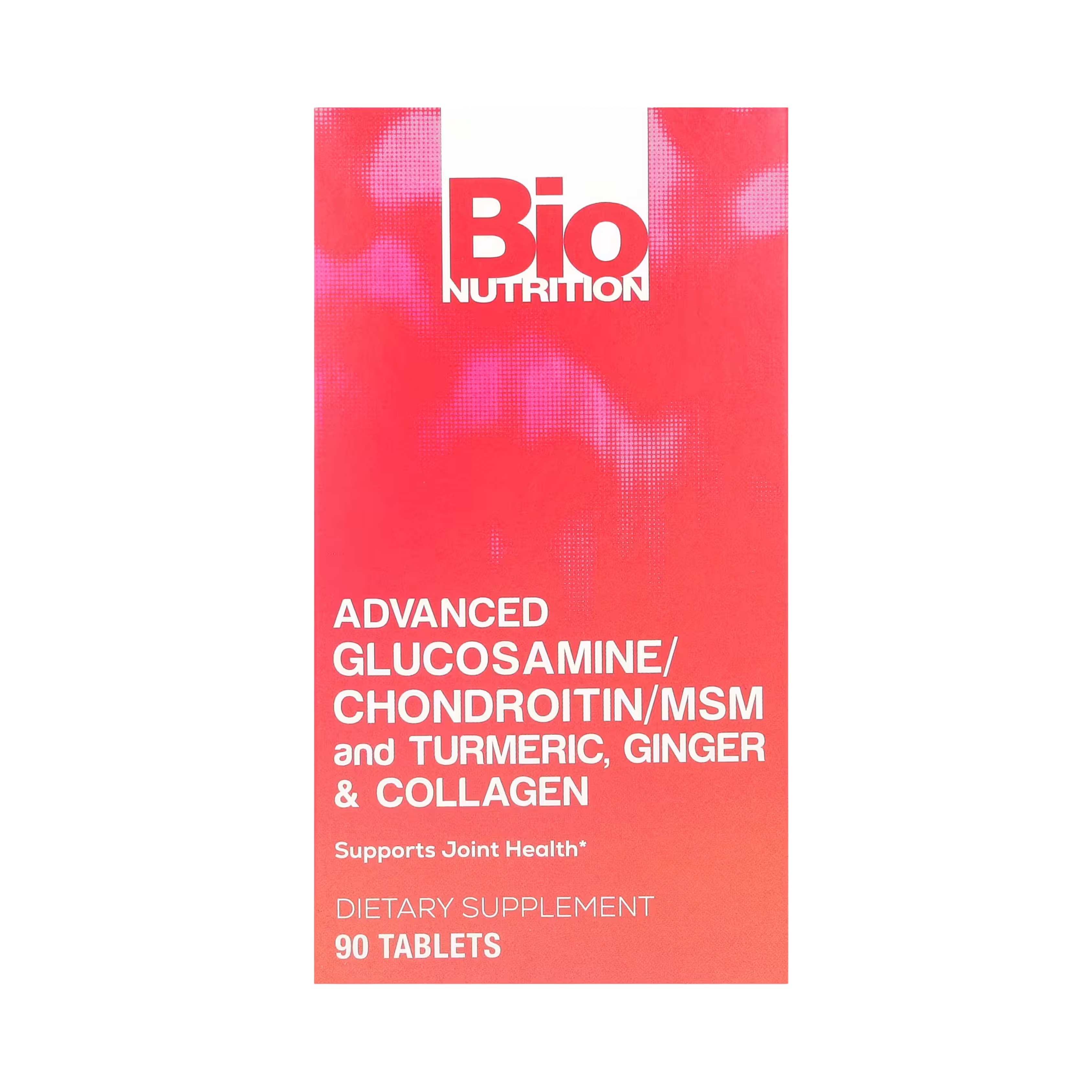 Bio Nutrition, Advanced Glucosamine/Chondroitin/MSM and Turmeric, Ginger & Collagen, 90 Tablets