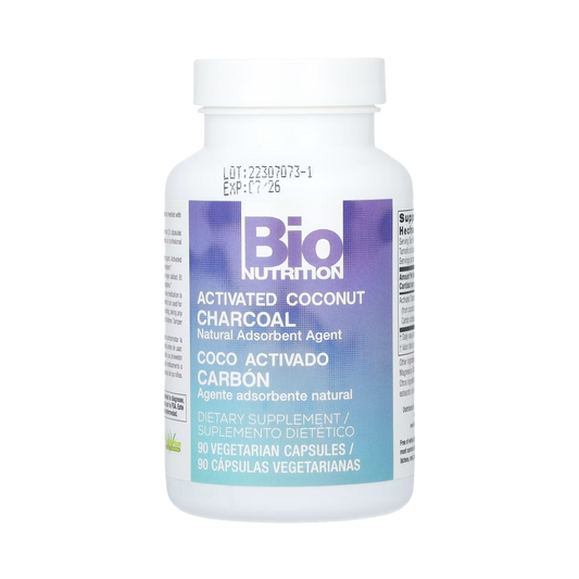 Bio Nutrition, Activated Coconut Charcoal, 90 Vegetarian Capsules