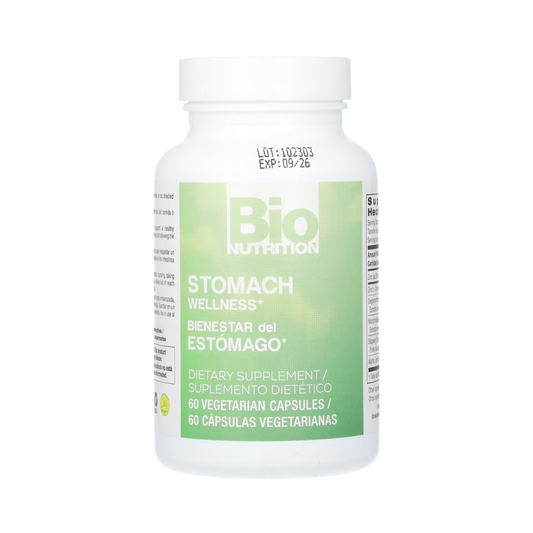 Bio Nutrition, Stomach Wellness, 60 Vegetarian Capsules