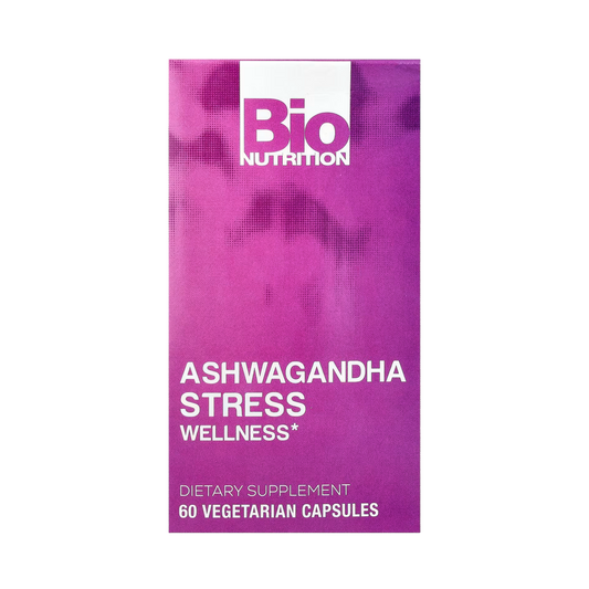 Bio Nutrition, Stress Wellness With Ashwagandha, 60 Vegetarian Capsules