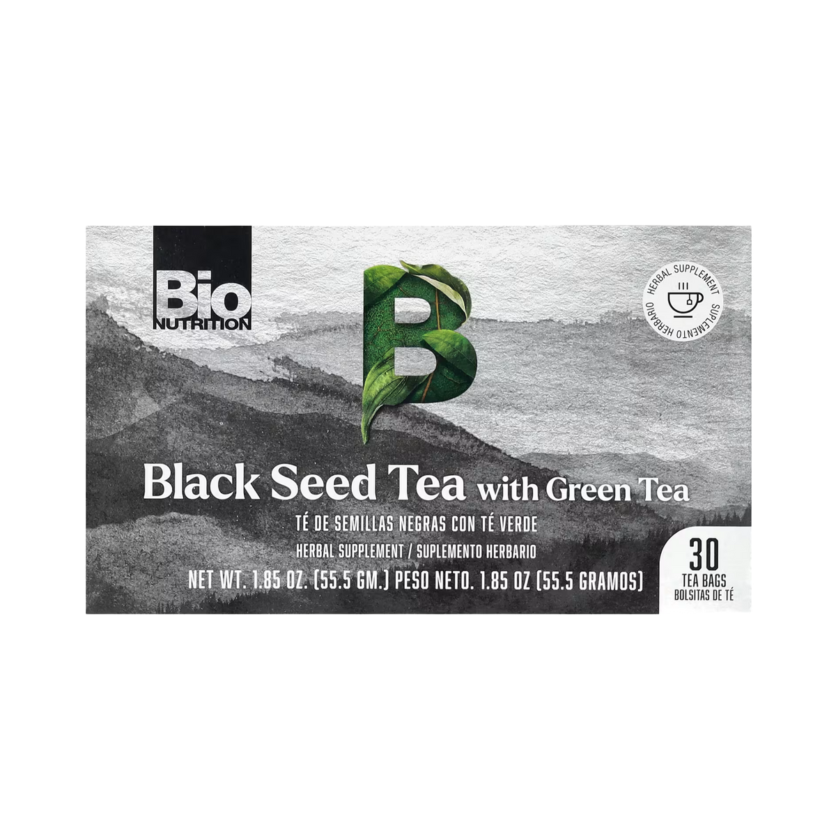 Bio Nutrition, Black Seed Tea with Green Tea, 30 Tea Bags, 1.85 Oz