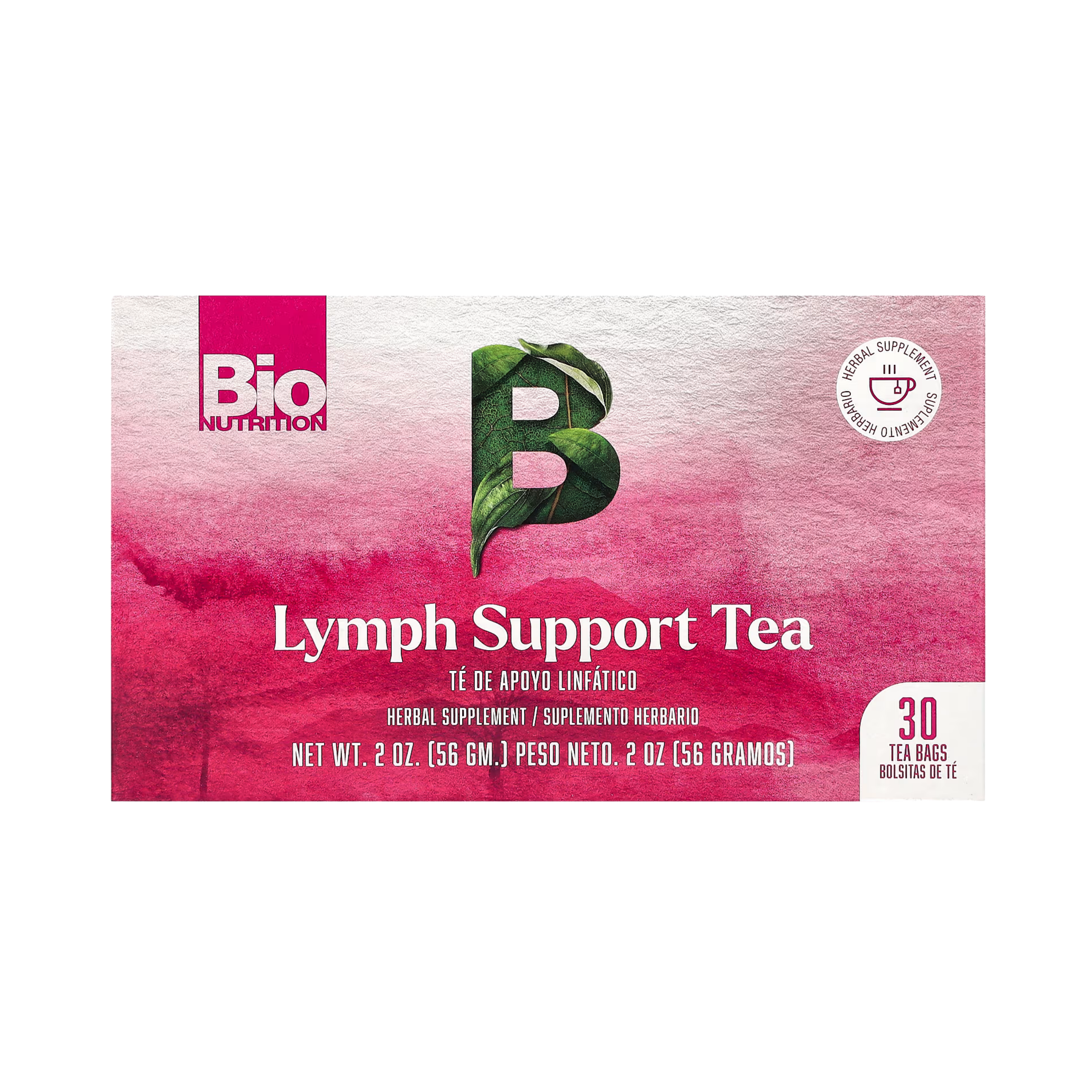 Bio Nutrition, Lymph Support Tea, Caffeine Free, 30 Tea Bags, 2 Oz