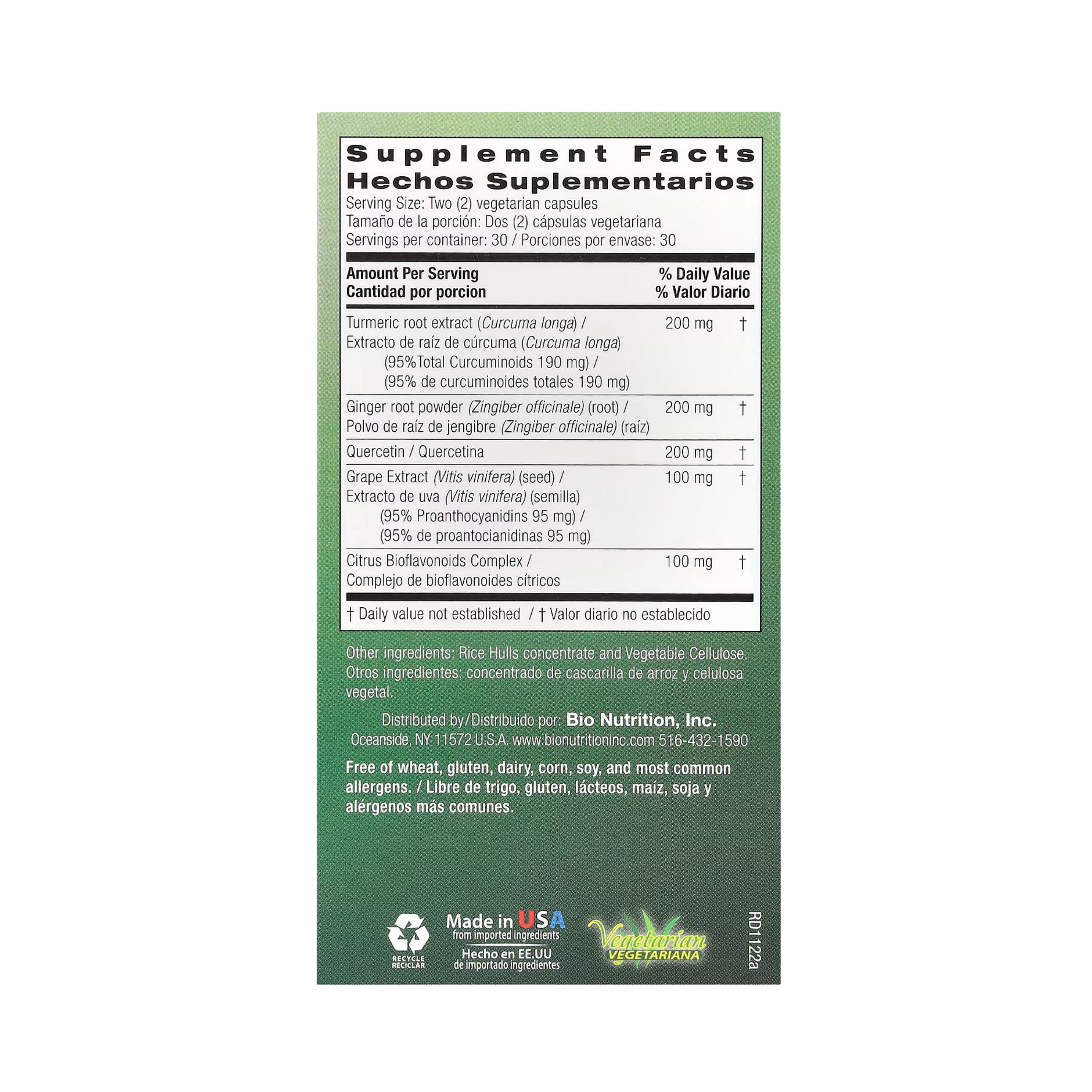 Bio Nutrition, Seasonal Wellness, 60 Vegetarian Capsules