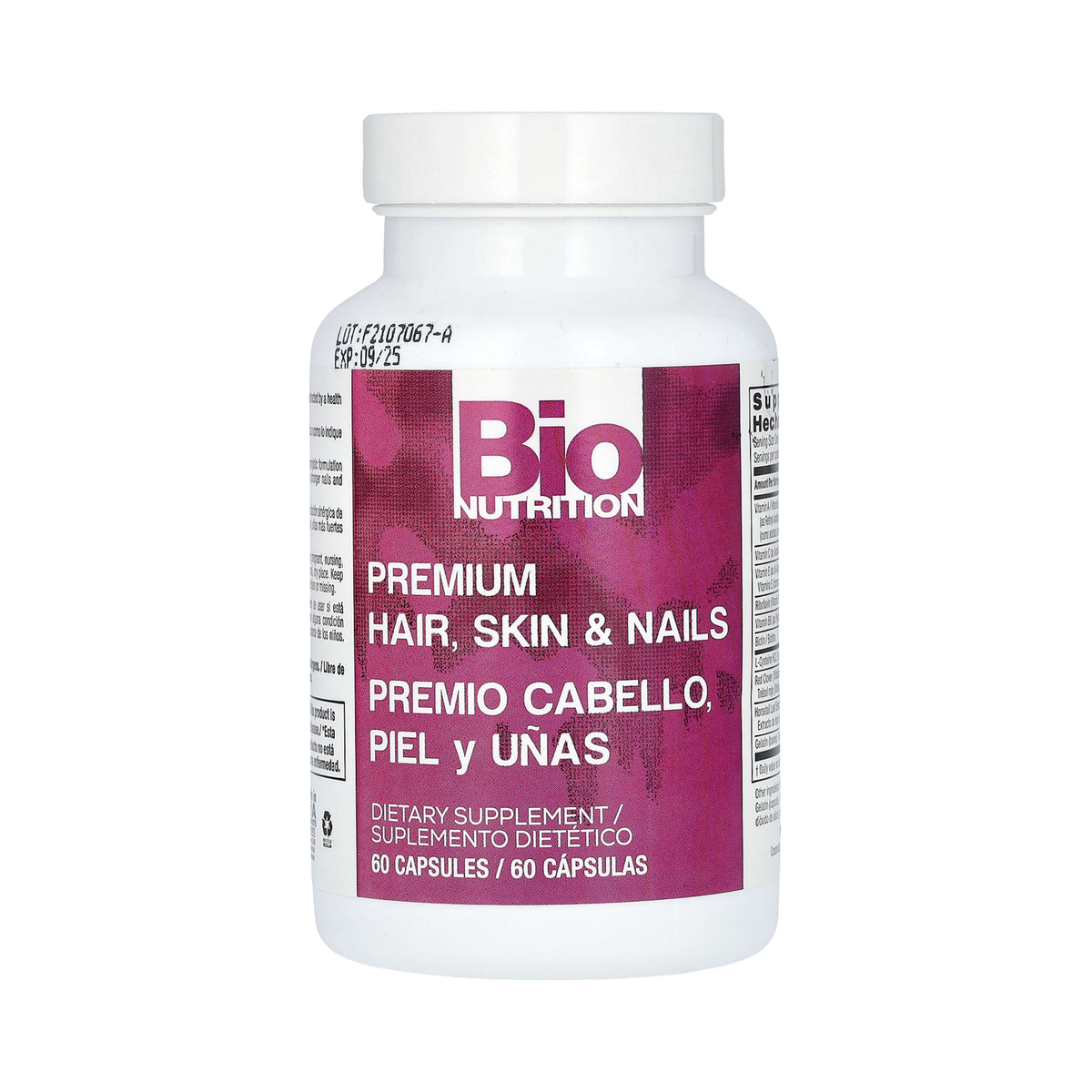 Bio Nutrition, Premium Hair, Skin & Nails, 60 Capsules