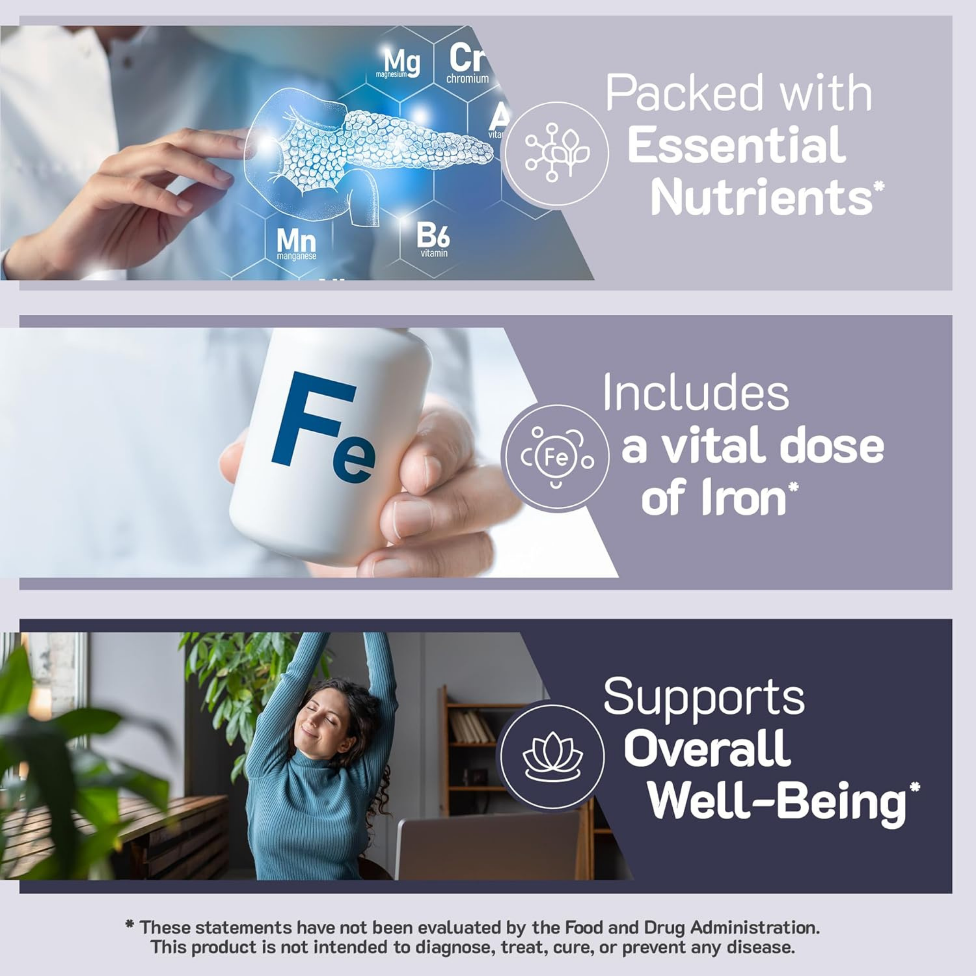 YumVs, Multi with Iron, Grape Flavor, 60 Gummies