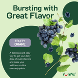 YumVs, Multi with Iron, Grape Flavor, 60 Gummies