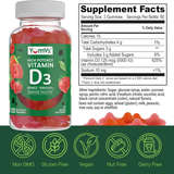 YumVs, Vitamin D3 Gummies, High Potency, Berry Flavor, 125 mcg, 60 Gummies