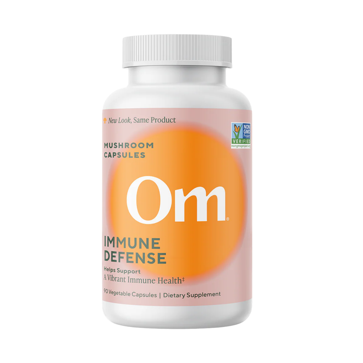 Om Mushrooms, Immune Defense Mushroom Capsules, 90 Vegetable Capsules