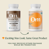 Om Mushrooms, Brain Fuel, Mushroom Capsules, 90 Vegetable Capsules