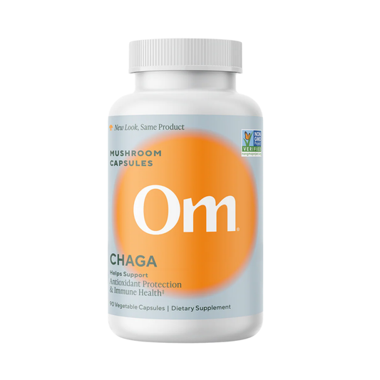Om Mushrooms, Chaga Mushroom Capsule, 90 Vegetable Capsules