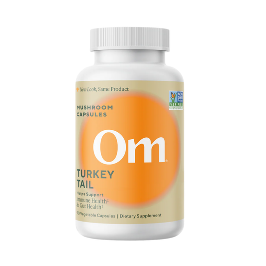 Om Mushrooms, Turkey Tail Mushroom Capsules, 90 Vegetable Capsules