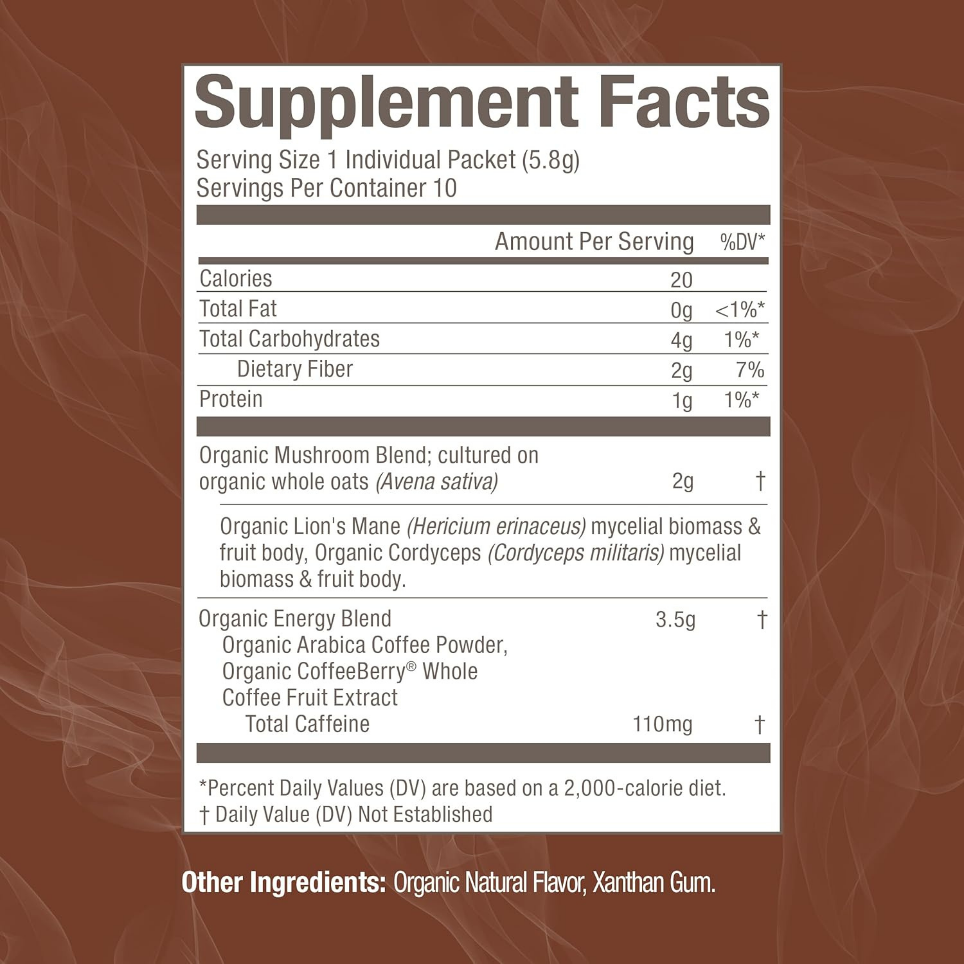 Om Mushrooms, Superfoods Mushroom Blend Coffee, 10 Packets, 0.2 oz, 5.8 g Each