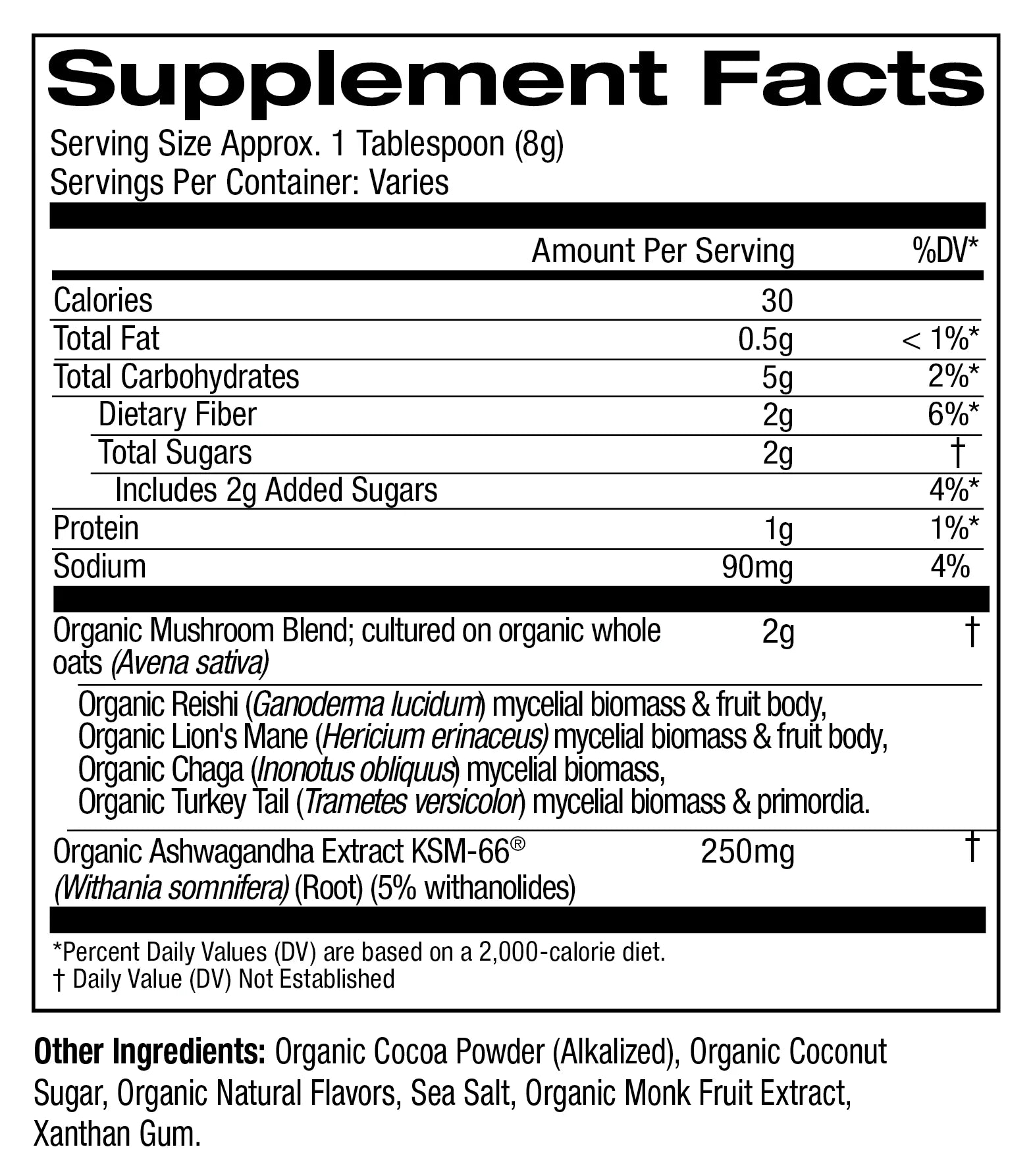 Om Mushrooms, Superfood Mushroom Blend, Hot Chocolate , 10 Packets, 0.28 oz, 8 g Each