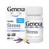 Genexa, Stress, Organic Stress & Fatigue Formula, Vanilla & Lavender, 60 Chewable Tablets