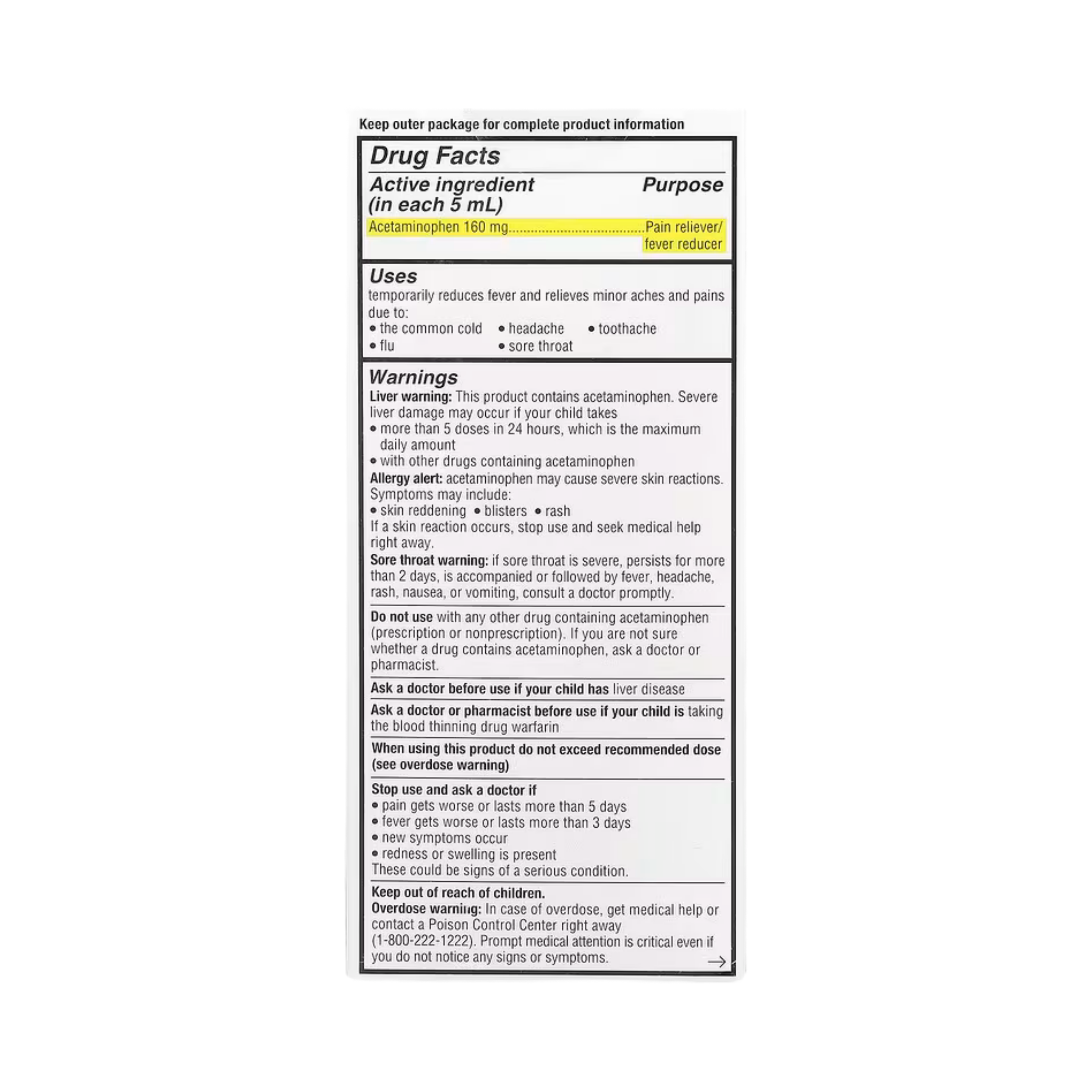 Genexa, Infants' Pain & Fever, Organic Blueberry, 160 mg, 2 fl oz, 59 ml