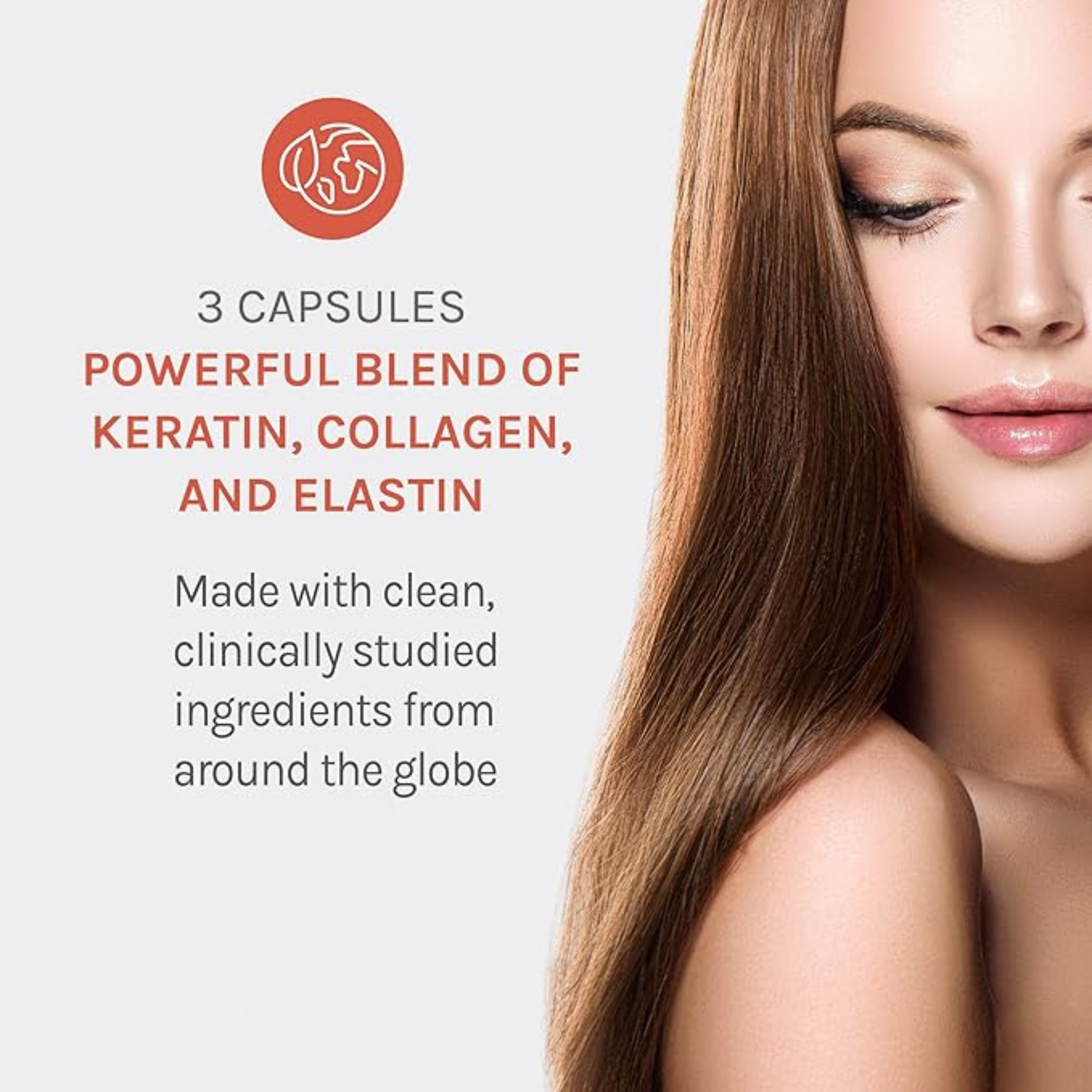 Reserveage Beauty, Tres Beauty 3 with Biotin & Hyaluronic Acid, 90 Capsules