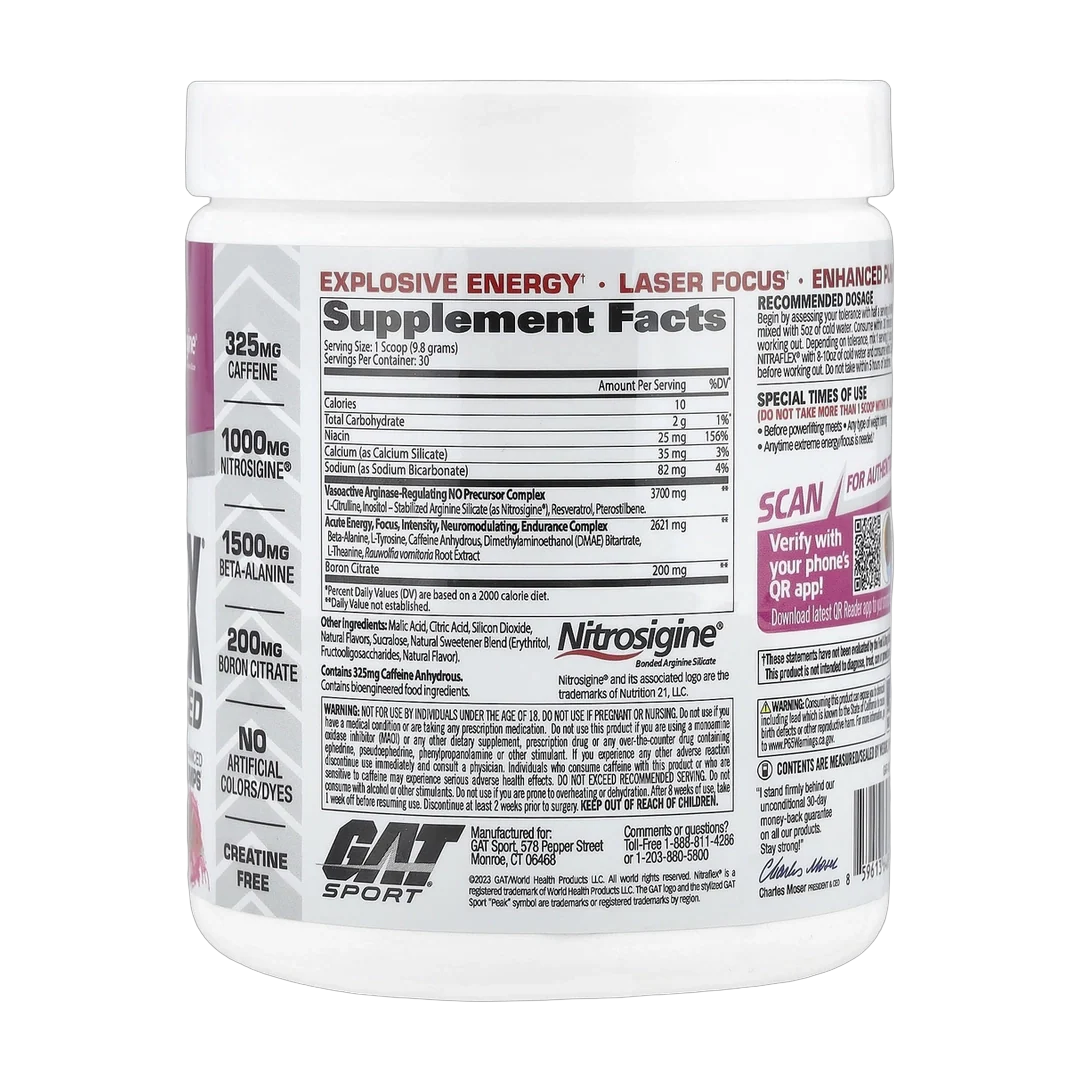 GAT, Sport, NITRAFLEX® Advanced, Watermelon, 10.4 oz (294 g)