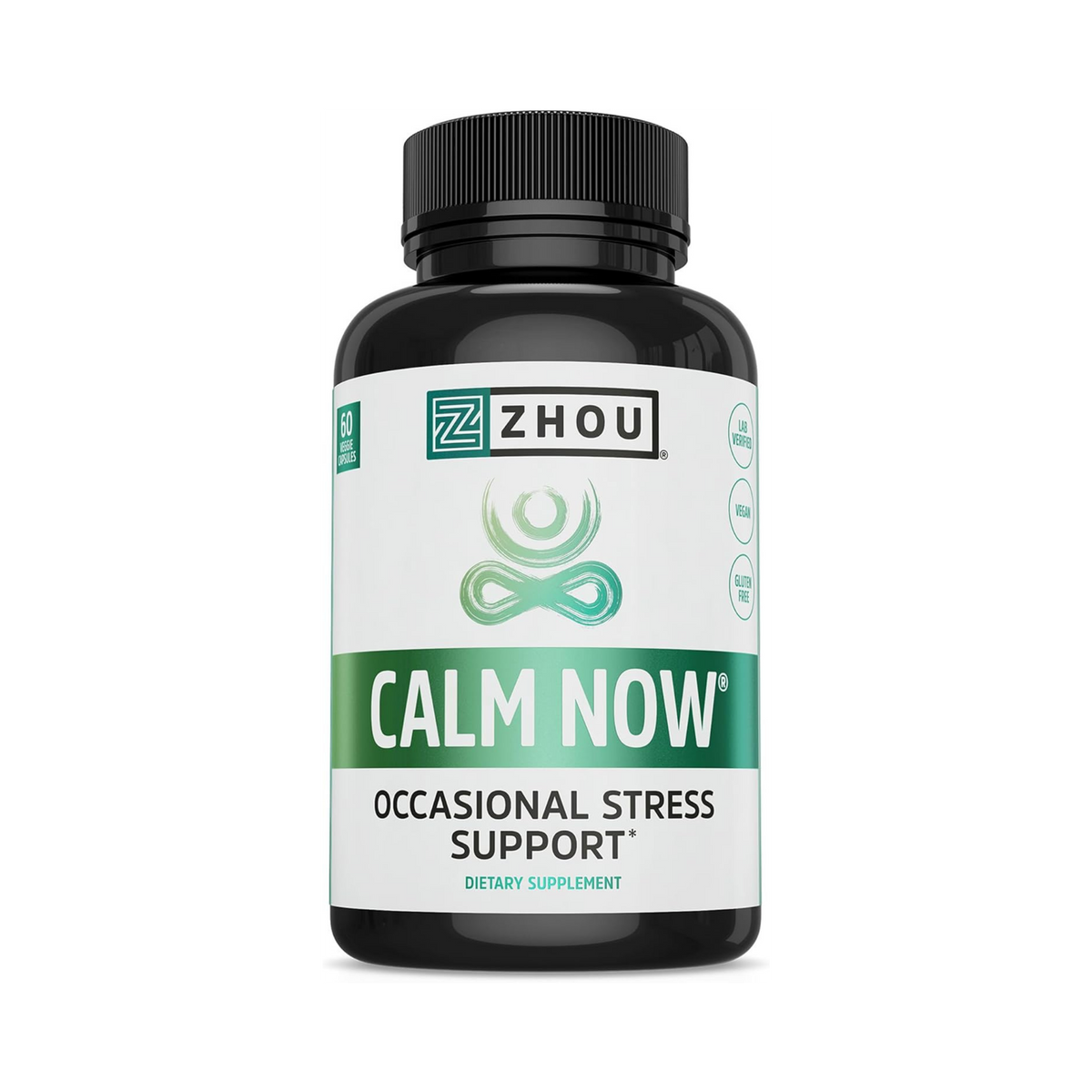 Zhou, Calm Now, Stress & Focus Support, 60 Veggie Capsules