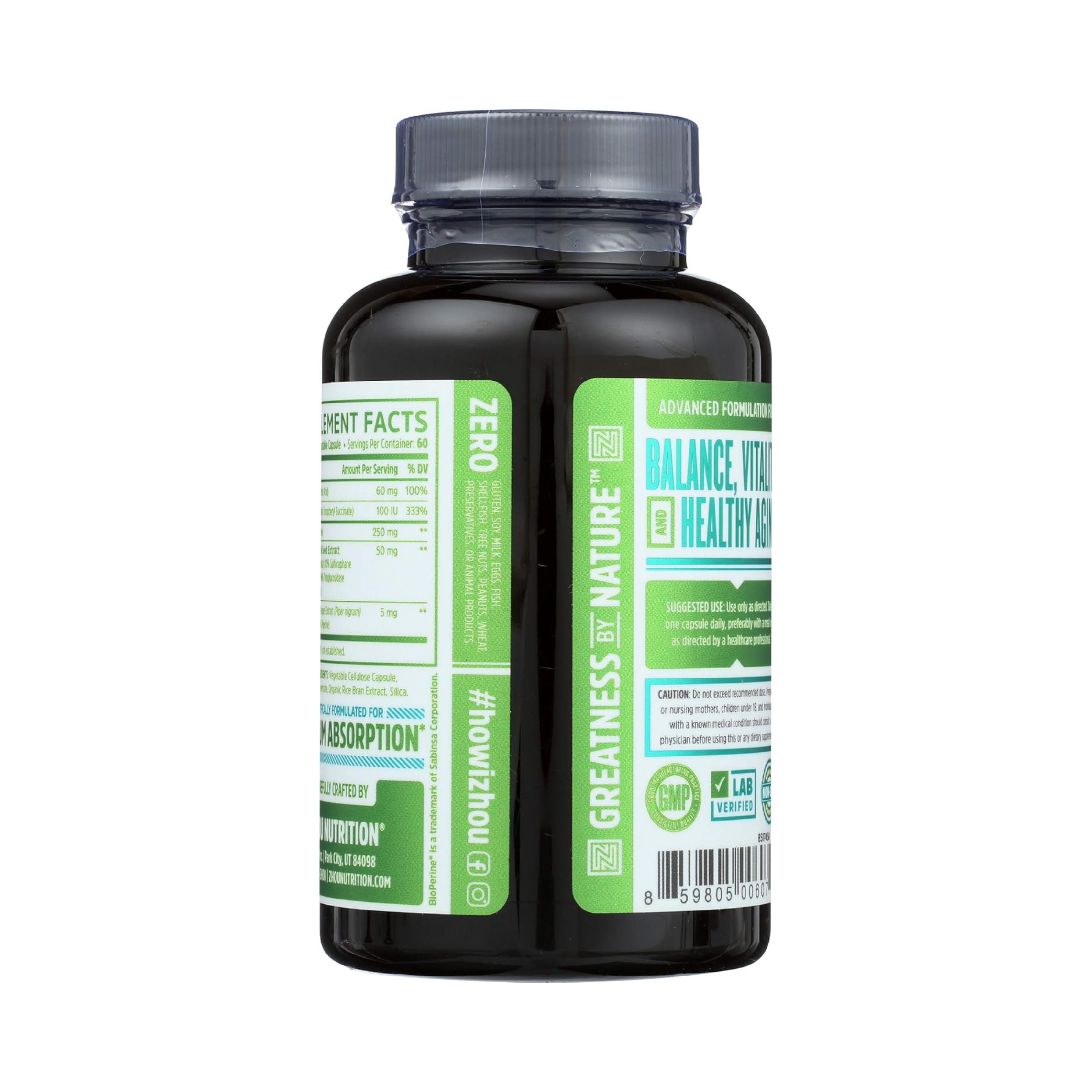 Zhou, DIM Active, Hormonal Support with 250mg, 60 Vegan Capsules