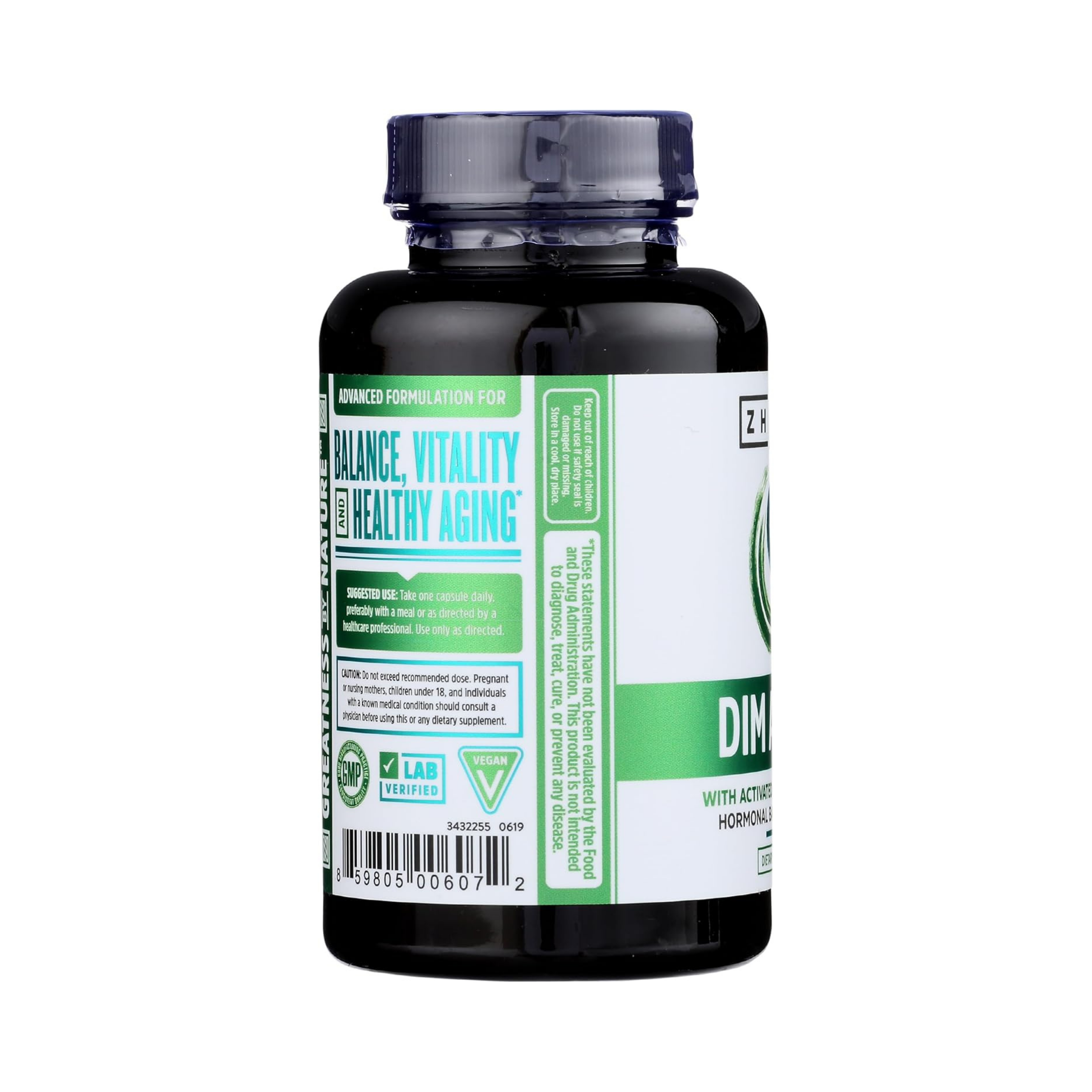Zhou, DIM Active, Hormonal Support with 250mg, 60 Vegan Capsules