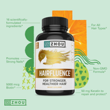 Zhou, Hairfluence, Biotin 5000mcg, 60 Veggie Capsules