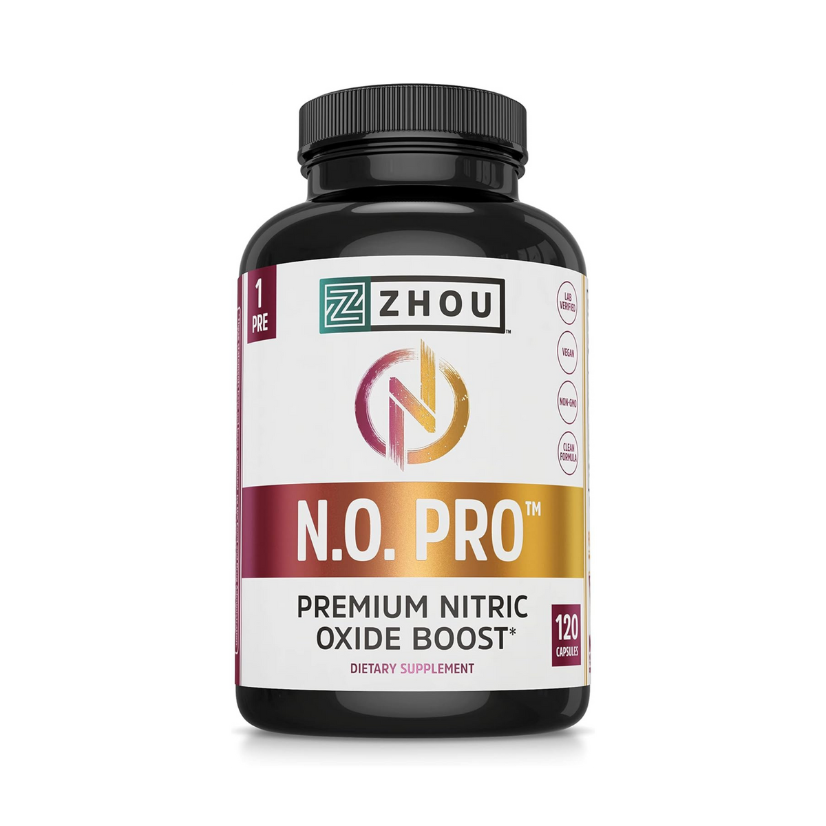Zhou, N.O. Pro, Premium Nitric Oxide Boost,  120 Veggie Capsules