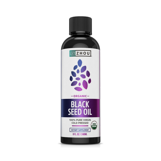 Zhou, Organic Black Seed Oil, Cold Pressed, 8 fl Oz, 240 ml