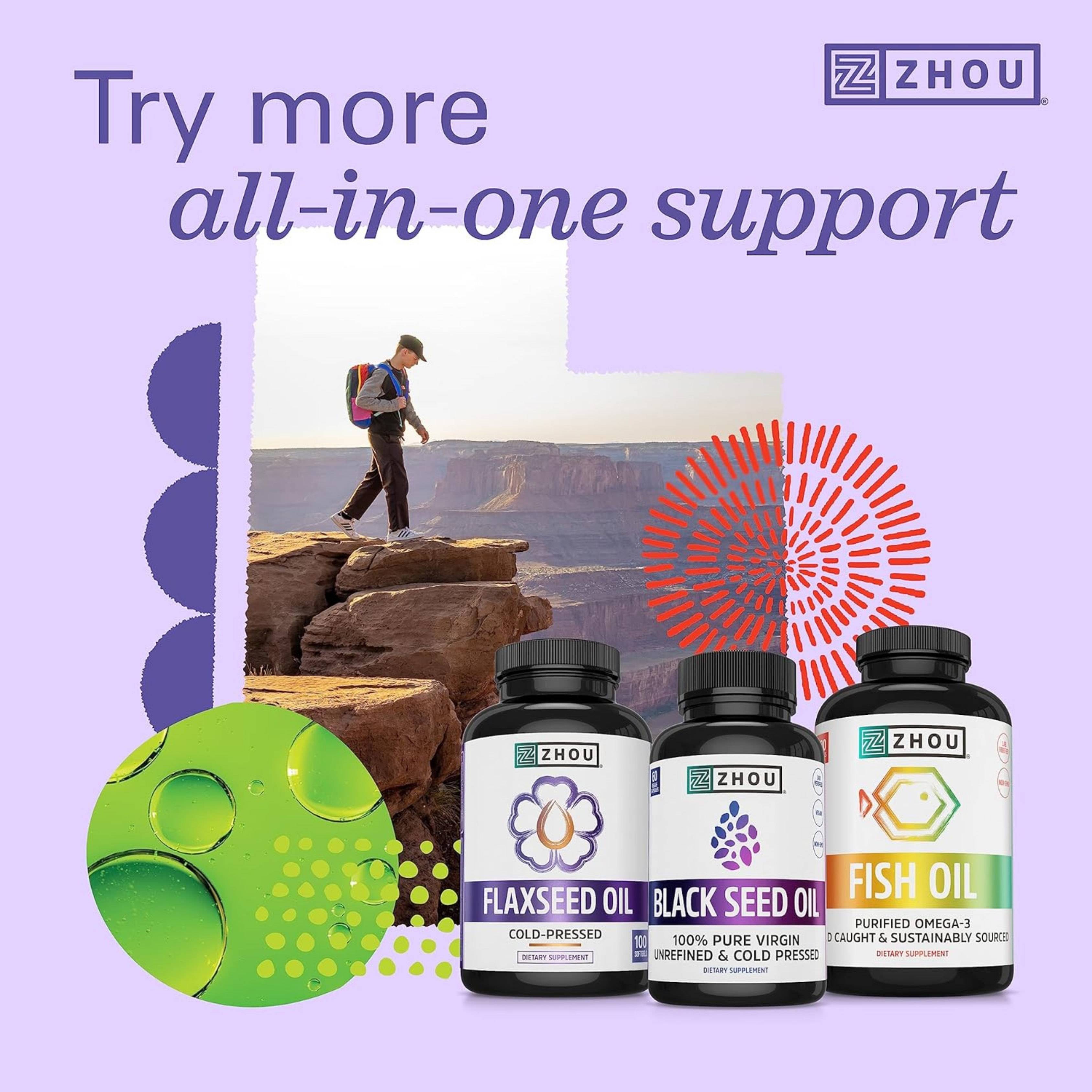 Zhou, Organic Black Seed Oil, Cold Pressed, 8 fl Oz, 240 ml