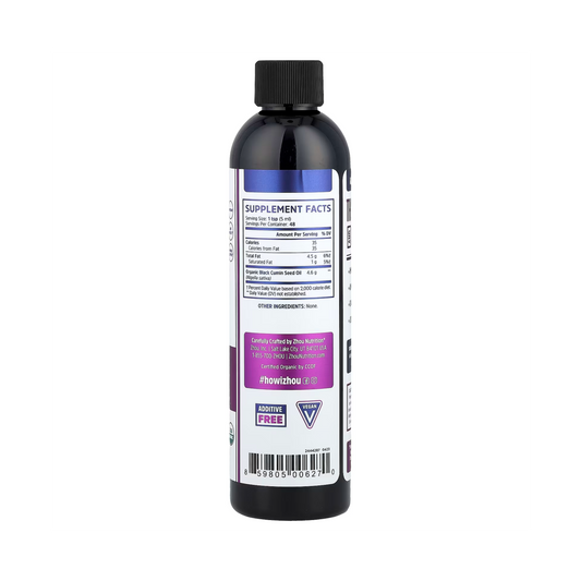 Zhou, Organic Black Seed Oil, Cold Pressed, 8 fl Oz, 240 ml