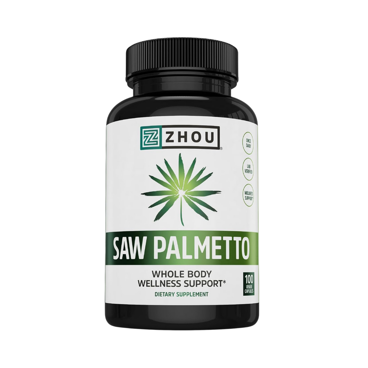 Zhou,  Saw Palmetto,  500 mg, 100 Veggie Capsules