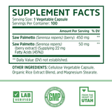 Zhou,  Saw Palmetto,  500 mg, 100 Veggie Capsules