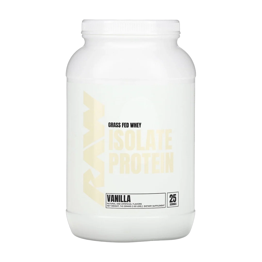 Raw Nutrition, Grass Fed Whey Isolate Protein, Vanilla, 27.34 oz (775 g)