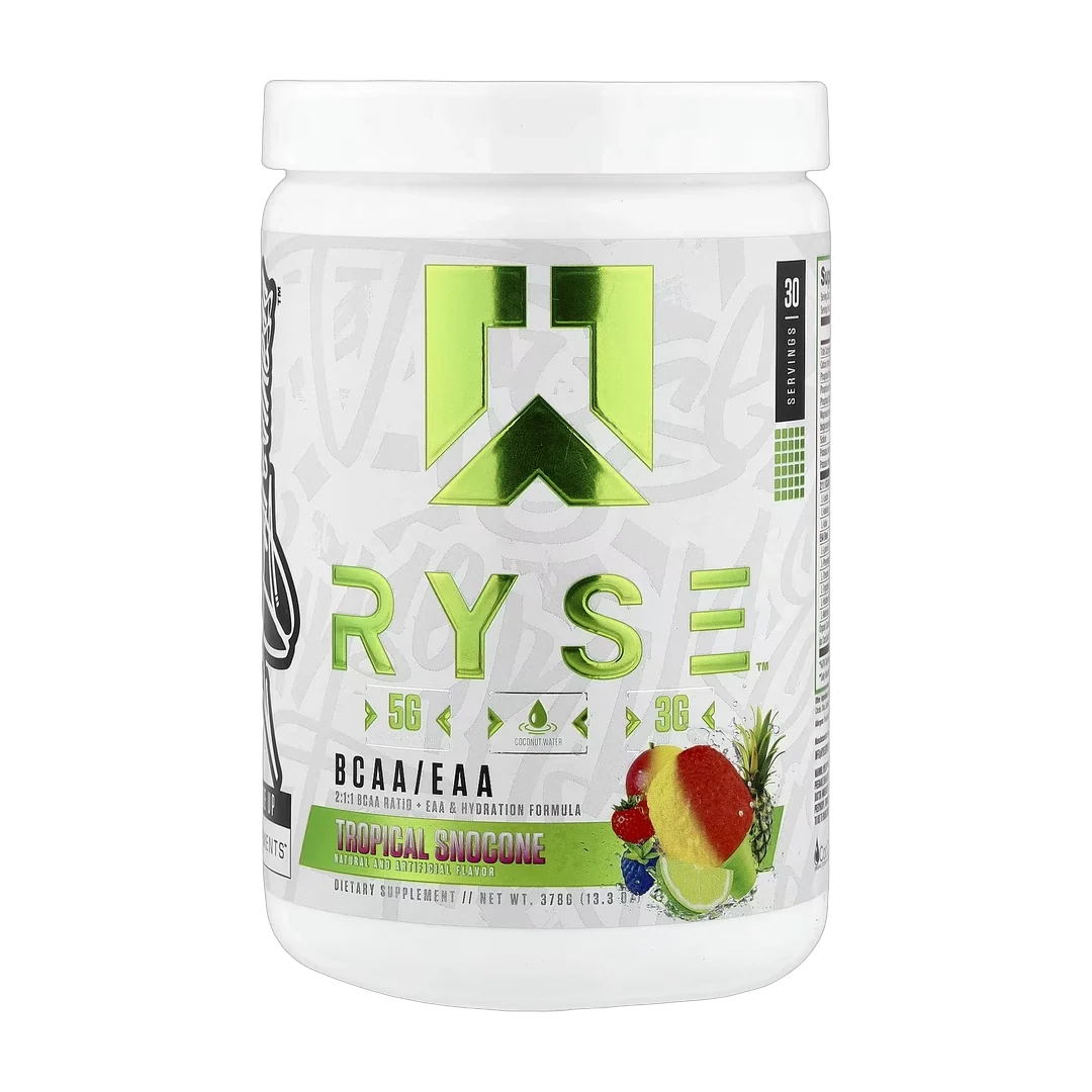 RYSE, BCAA/EAA, Tropical Snocone, 13.3 oz (378 g)