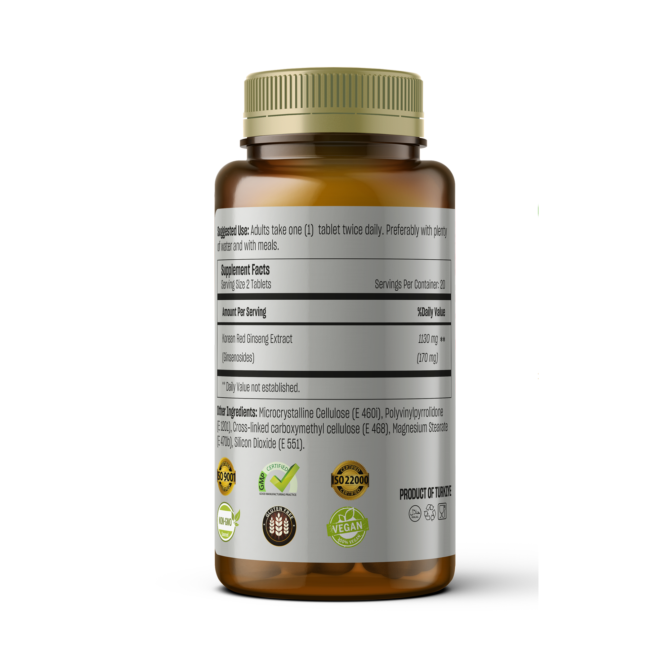 Talya, Korean Red Ginseng, 60 Tablets