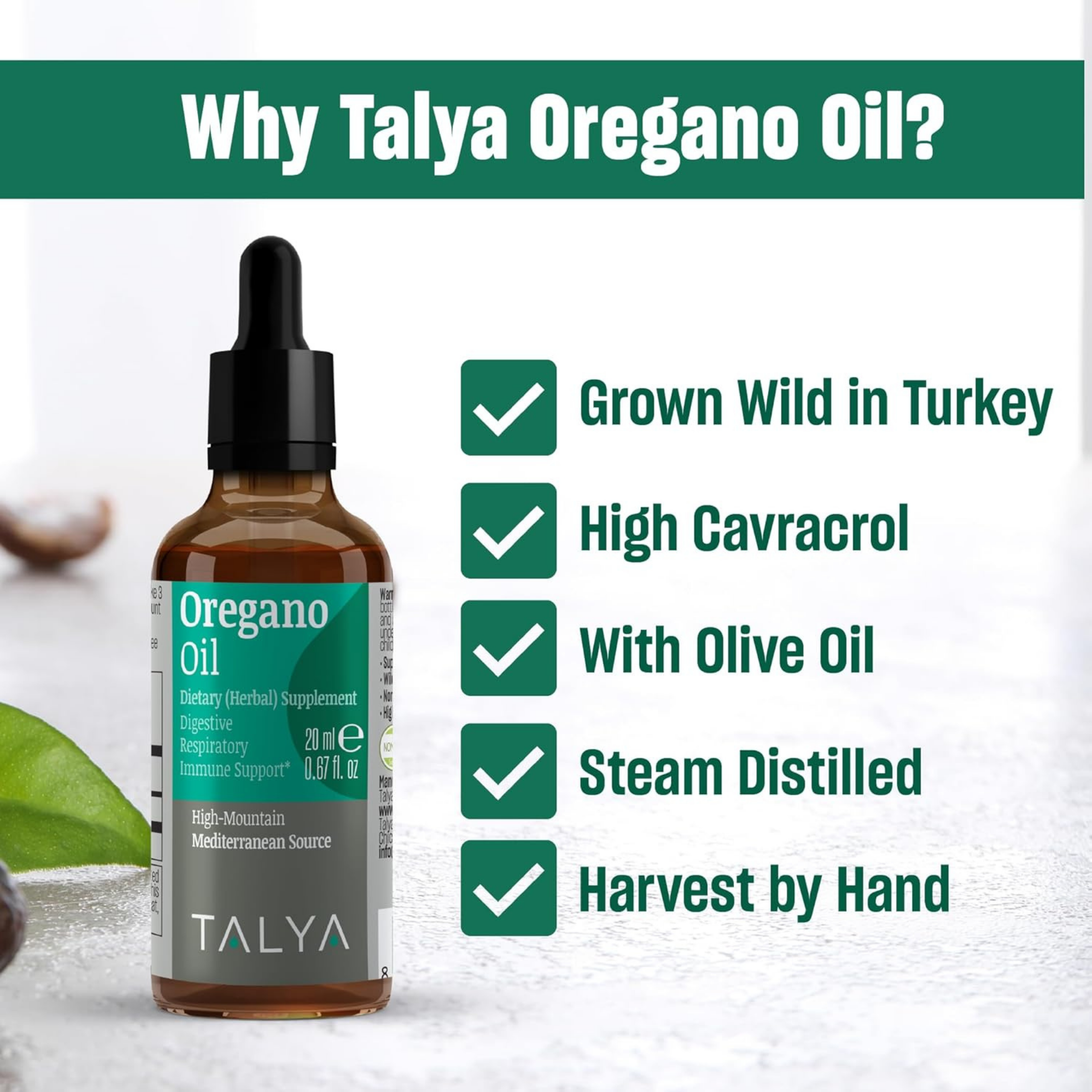 Talya, Oregano Oil, .34 Oz