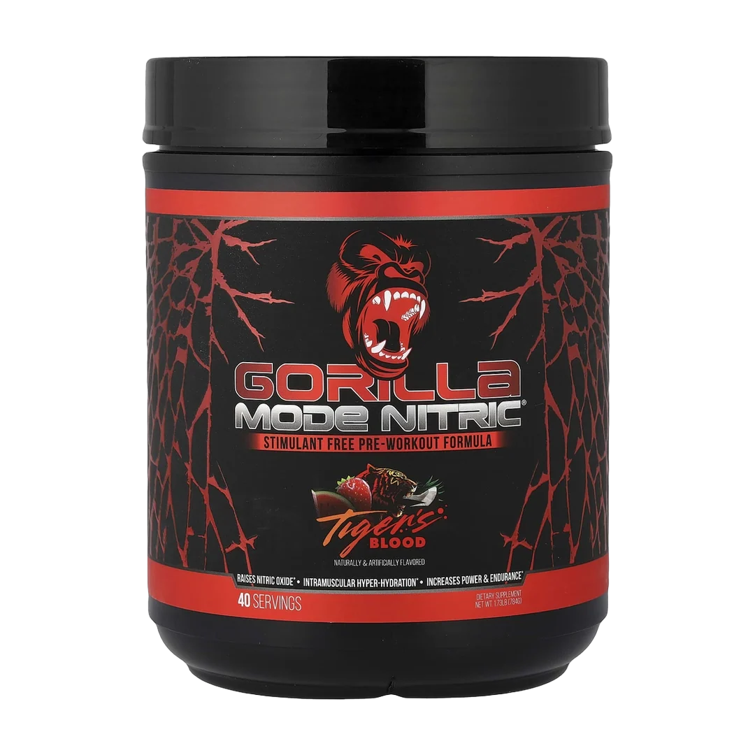 Gorilla Mind, Mode Nitric®, Stimulant Free Pre-Workout Formula, Tiger's Blood, 1.73 lb (784 g)