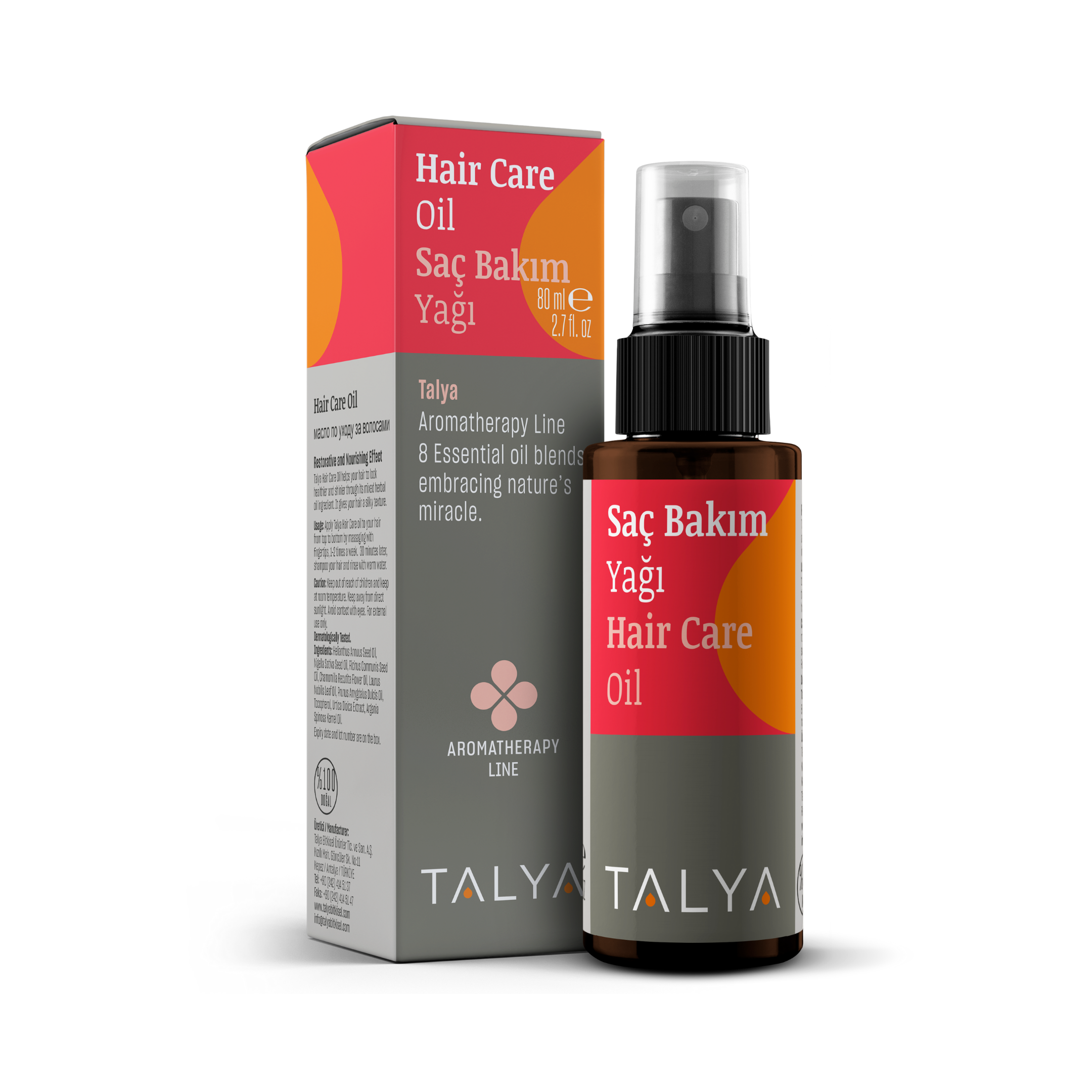 Talya, Hair Care Oil, 2.7 Oz