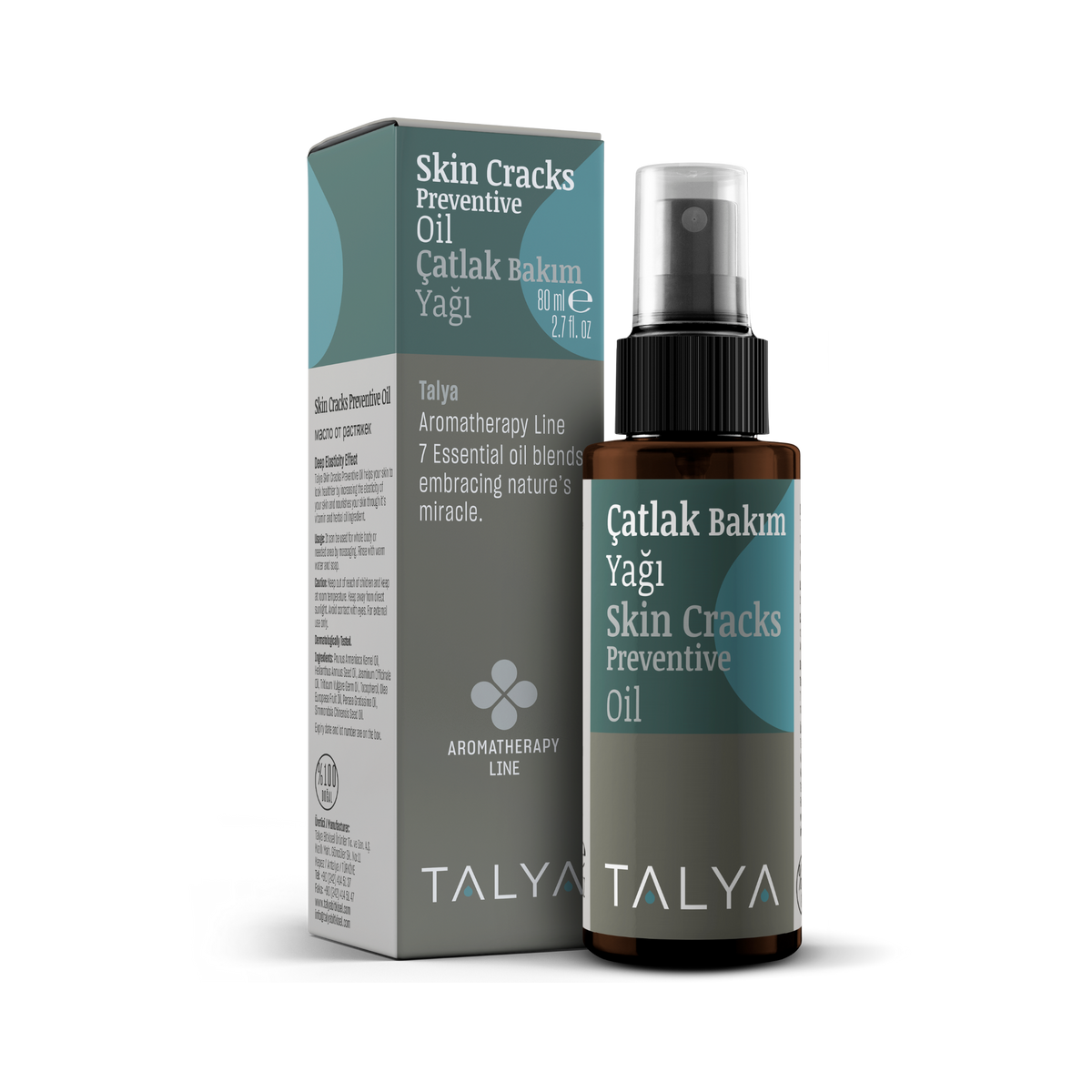 Talya, Skin Cracks Preventive Oil, 2.7 Oz