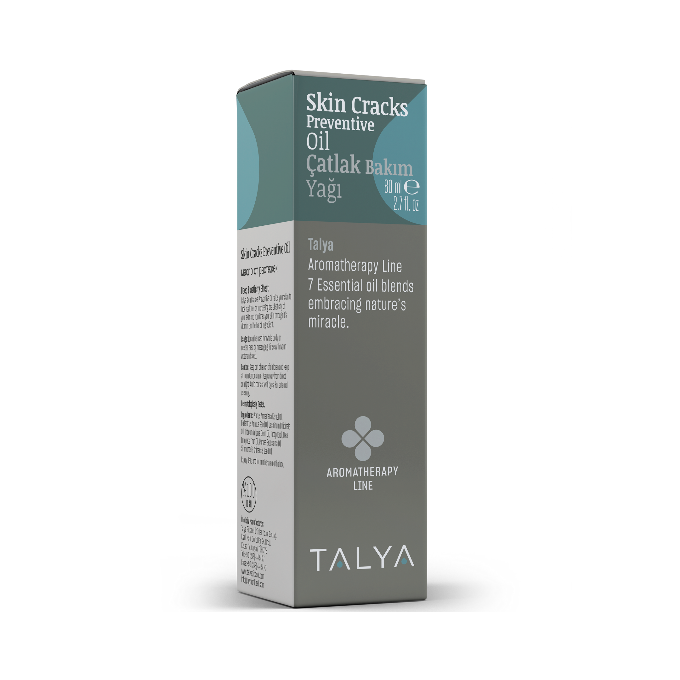 Talya, Skin Cracks Preventive Oil, 2.7 Oz