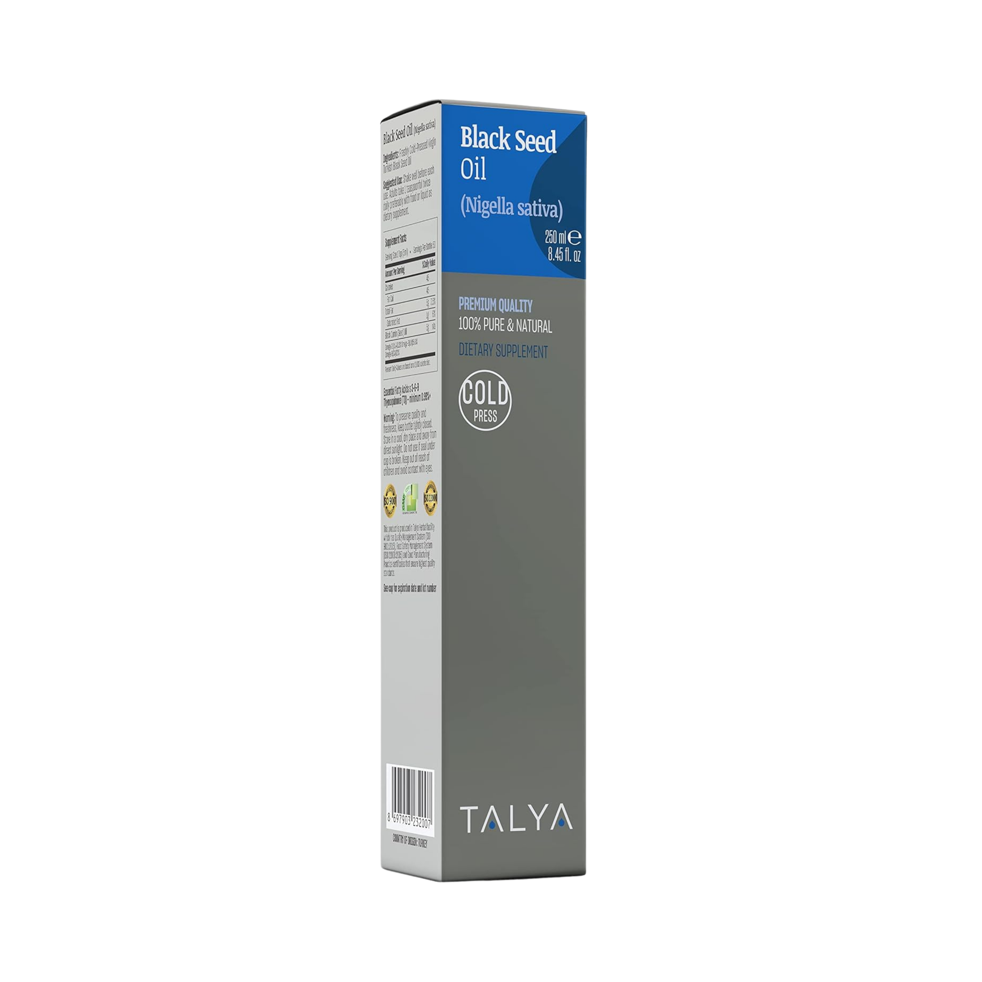 Talya, Black Seed Oil, 8.45 Oz
