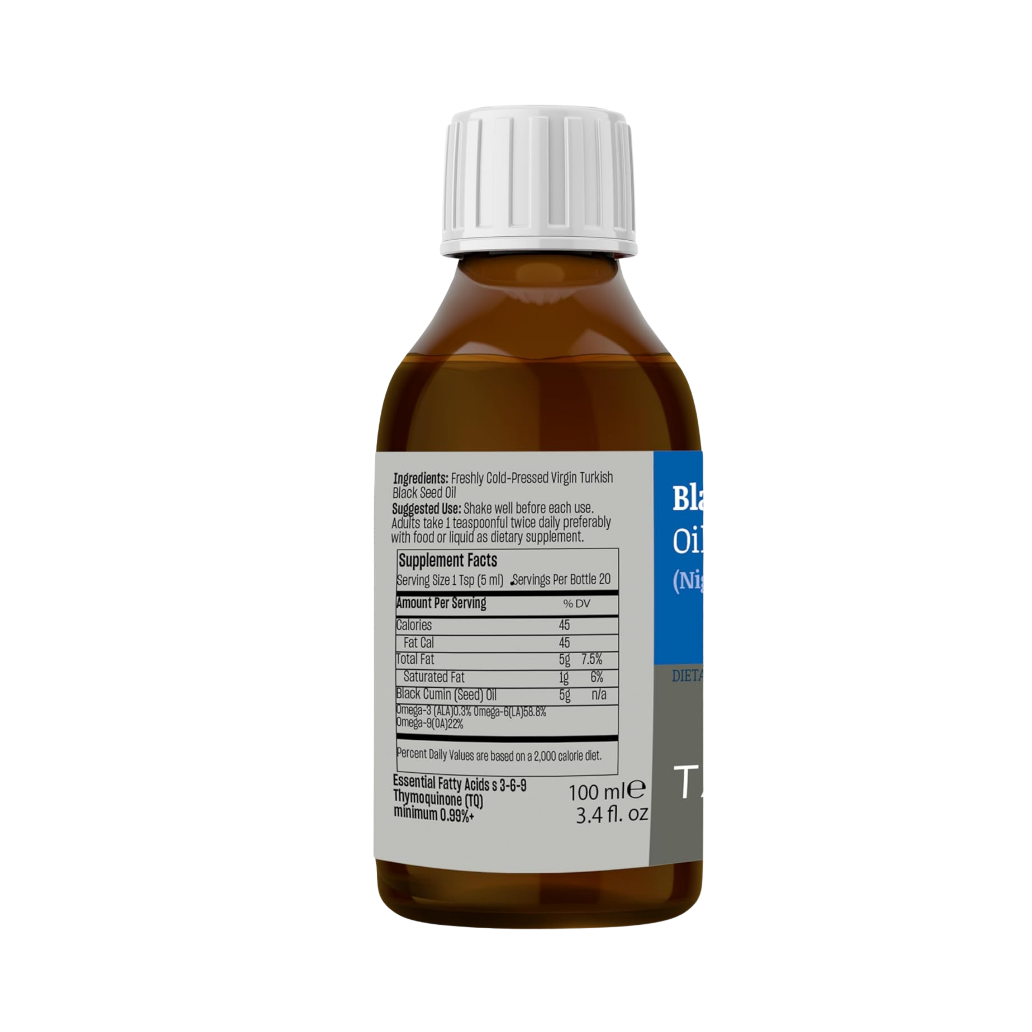 Talya, Black Seed Oil 100% Virgin, 3.45 Oz